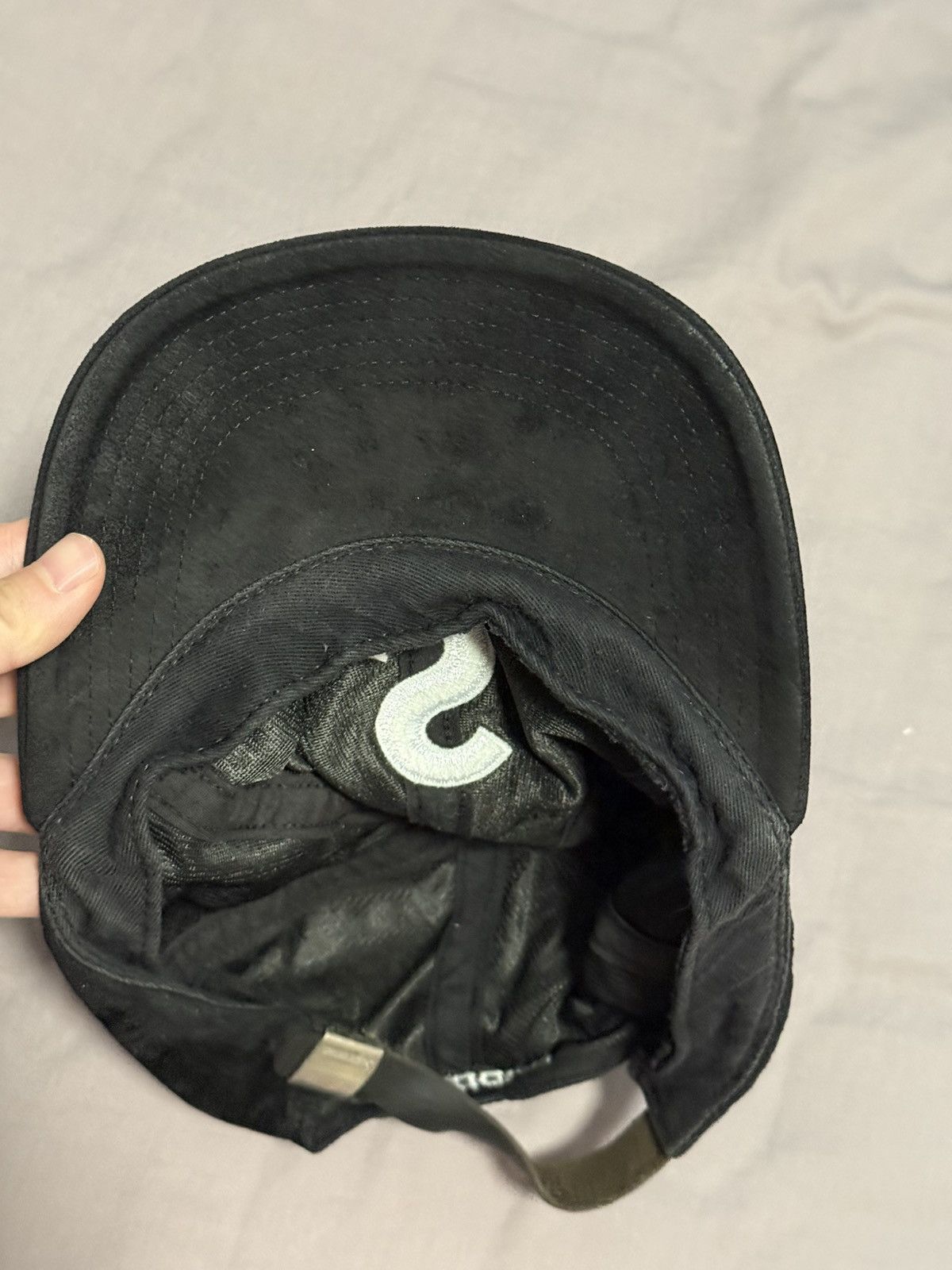 Supreme Supreme suede s logo 6 panel cap hat Size ONE SIZE - 3 Thumbnail