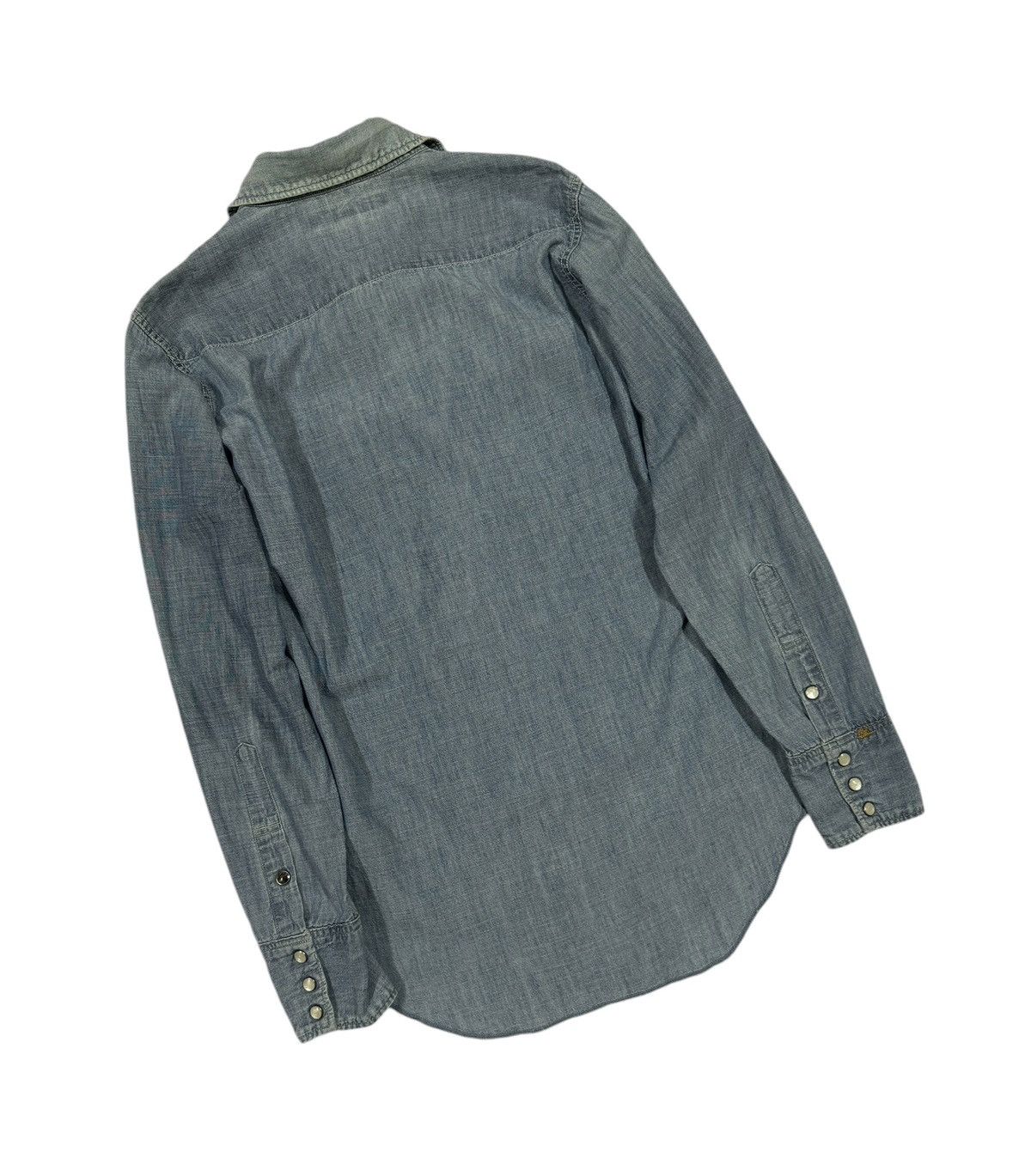 45rpm Vtg🔥45Rpm Washes Indigo Western Shirt Size US S / EU 44-46 / 1 - 13 Thumbnail