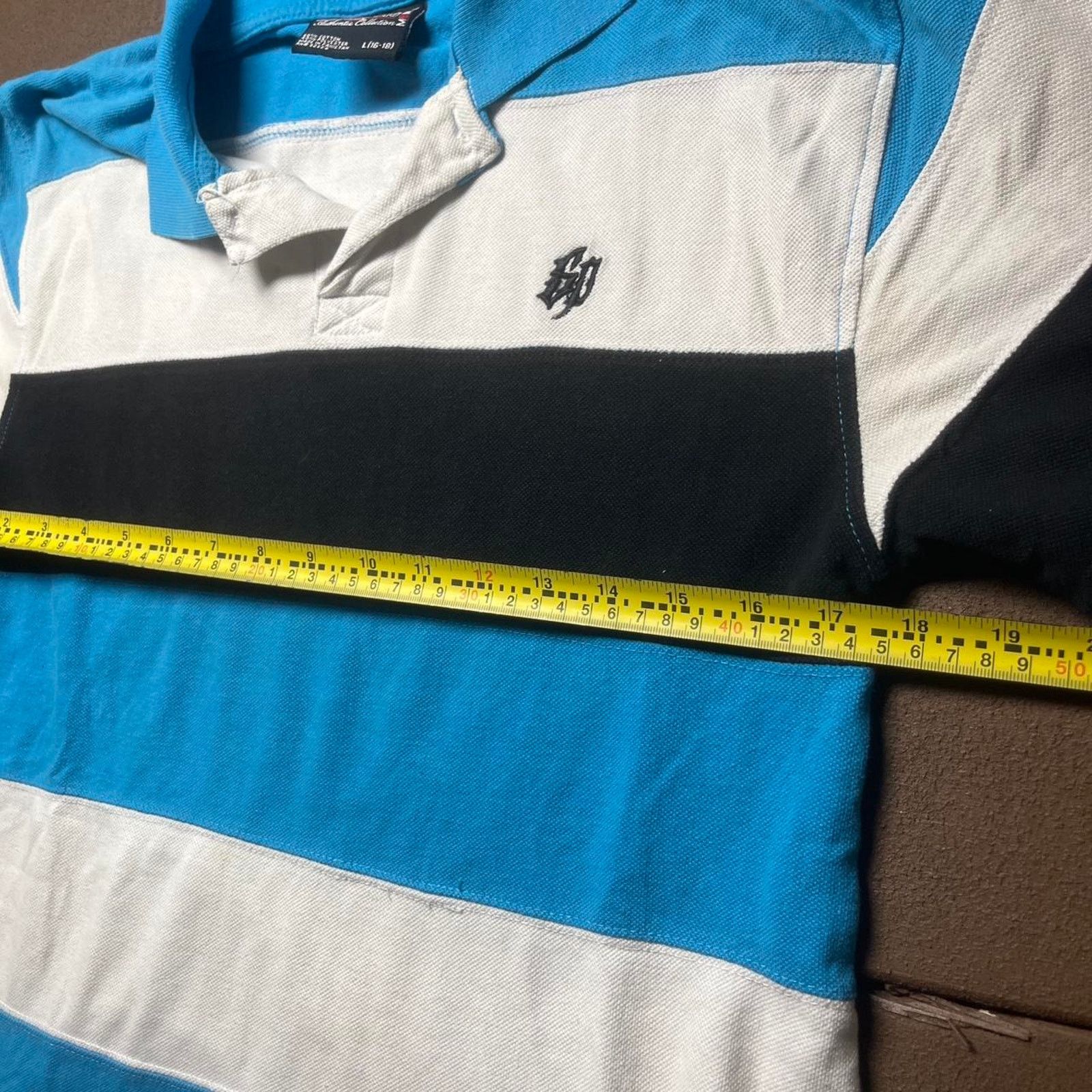 Southpole Blue and white striped polo shirt Size XS / US 0-2 / IT 36-38 - 5 Thumbnail
