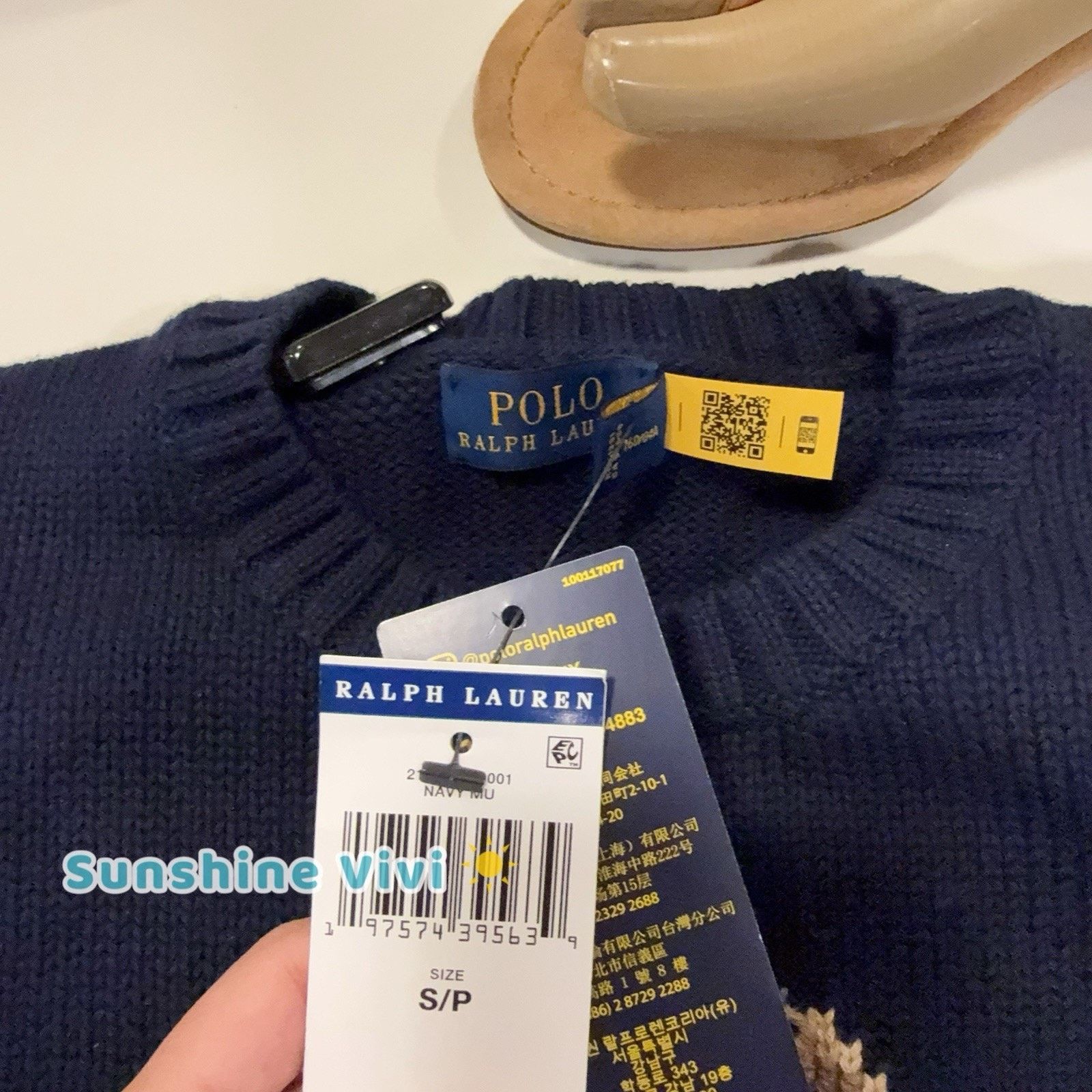 Ralph Lauren Purple Label NWT Ralph Lauren Women Bear Suit Crewneck Sweatshirt Navy S Size US S / EU 44-46 / 1 - 2 Thumbnail