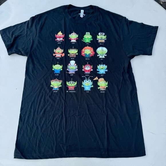 Disney NEW DISNEY PIXAR ALIEN CHARACTER COSTUMES BLACK T-SHIRT SZ L Size US L / EU 52-54 / 3 - 2 Thumbnail