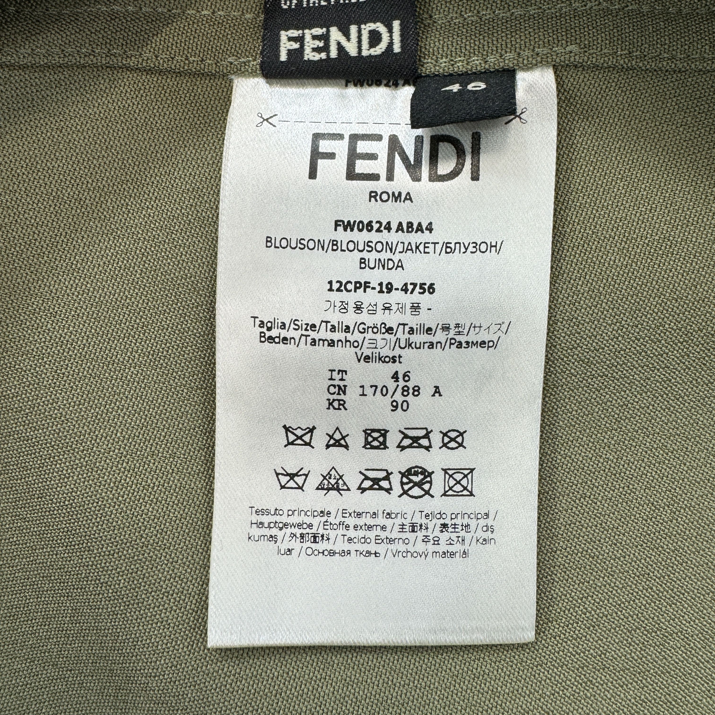 Fendi Fendi Exposed Seam Shirt Jacket In Olive Green RRP £1650 Size US S / EU 44-46 / 1 - 19 Thumbnail