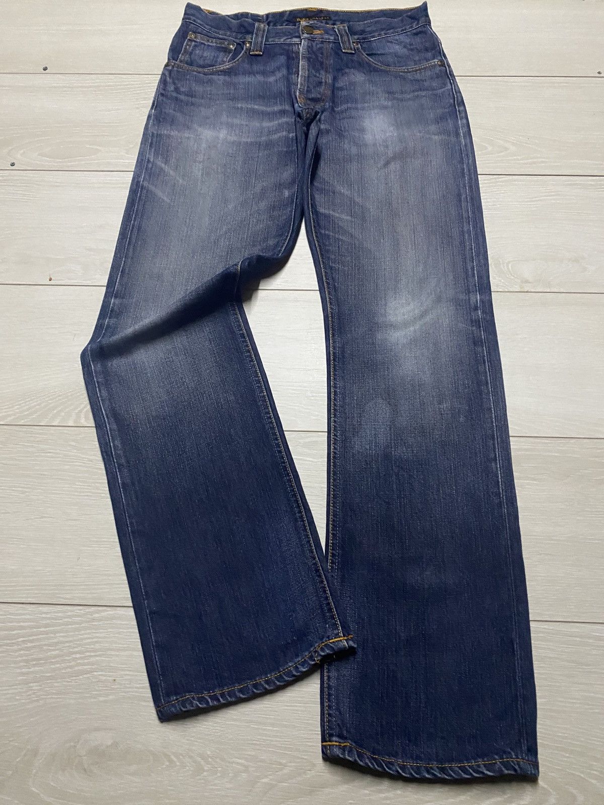 Nudie Jeans Vintage Nudie Jeans Straight Loose Distressed Jeans Size US 31 - 1 Thumbnail