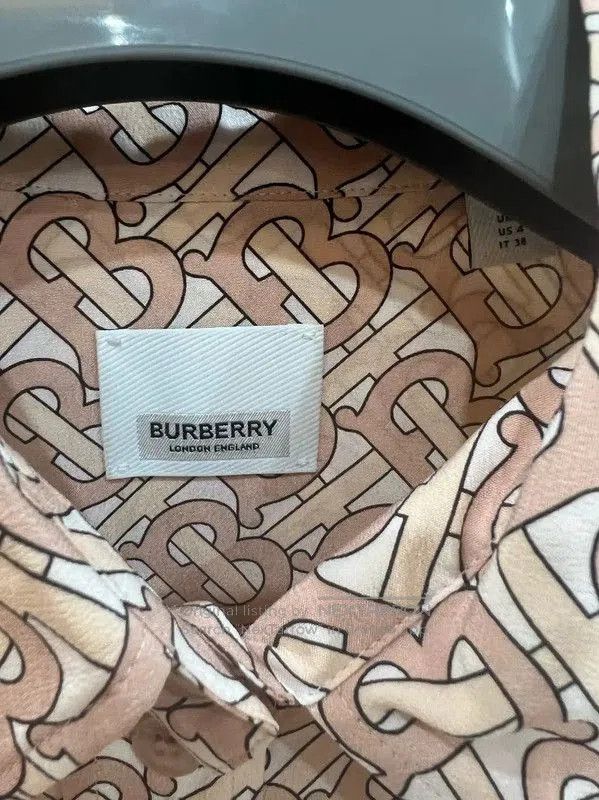 Burberry Burberry Pink Silk Long Sleeve Dress. Size S / US 4 / IT 40 - 4 Thumbnail