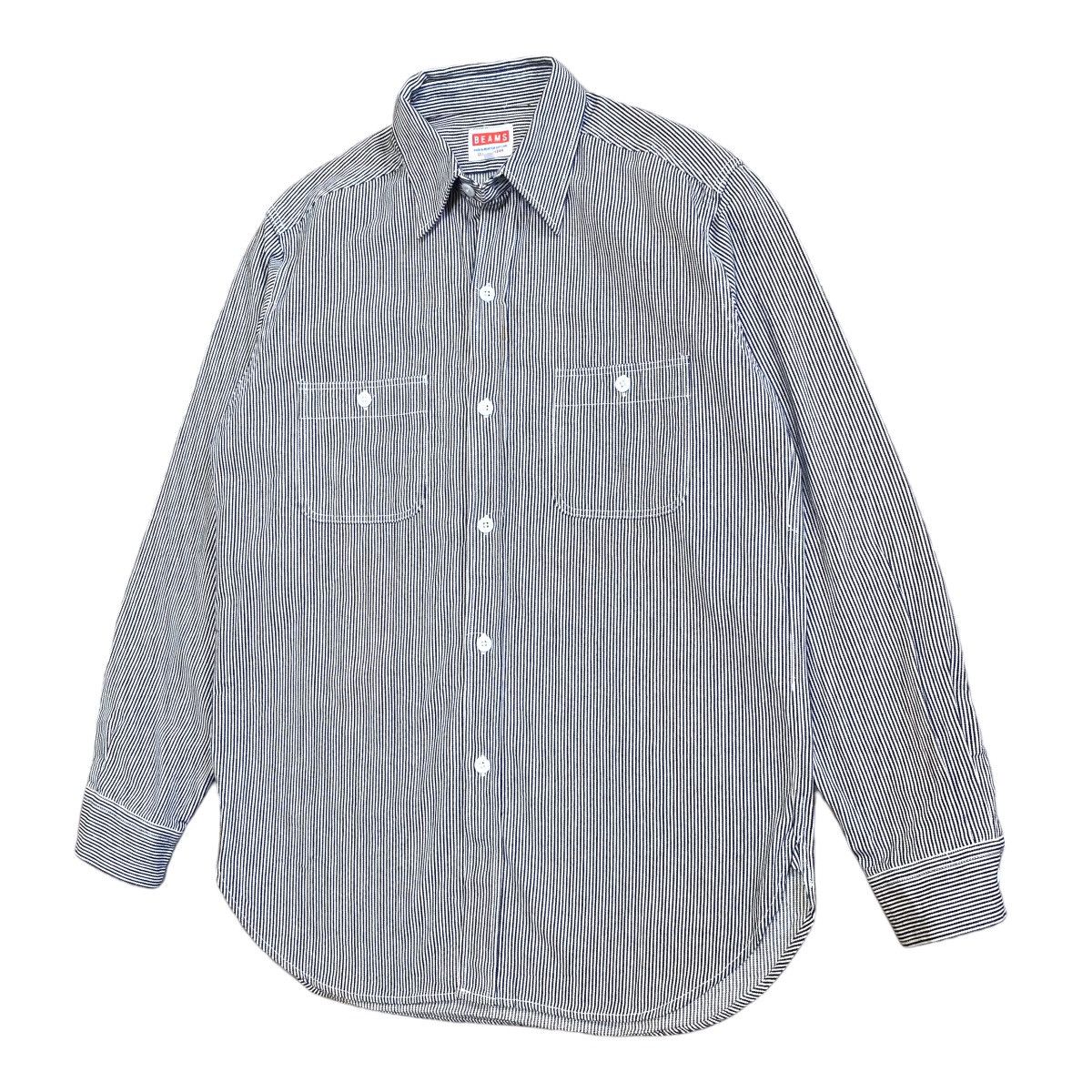Beams Plus × Japanese Brand × Vintage 💥 JAPAN BEAMS WORKER HICKORY SHIRT Size US M / EU 48-50 / 2 - 2 Thumbnail