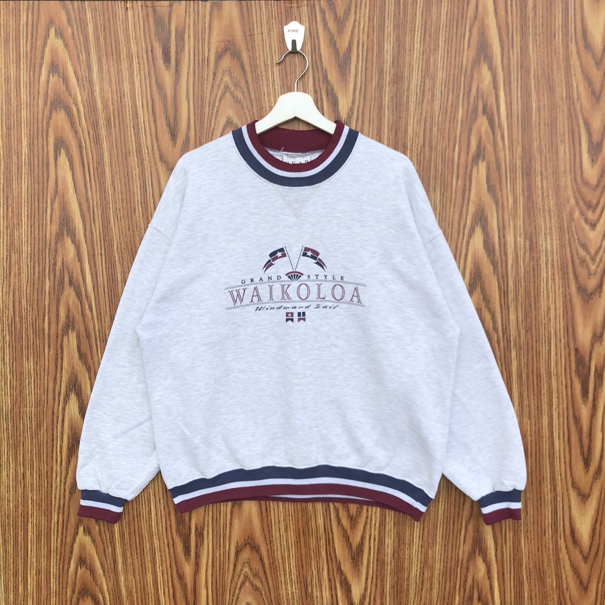 Vintage Vintage Grand Style Waikoloa Windward Sail Sweatshirt Size US L / EU 52-54 / 3 - 1 Thumbnail