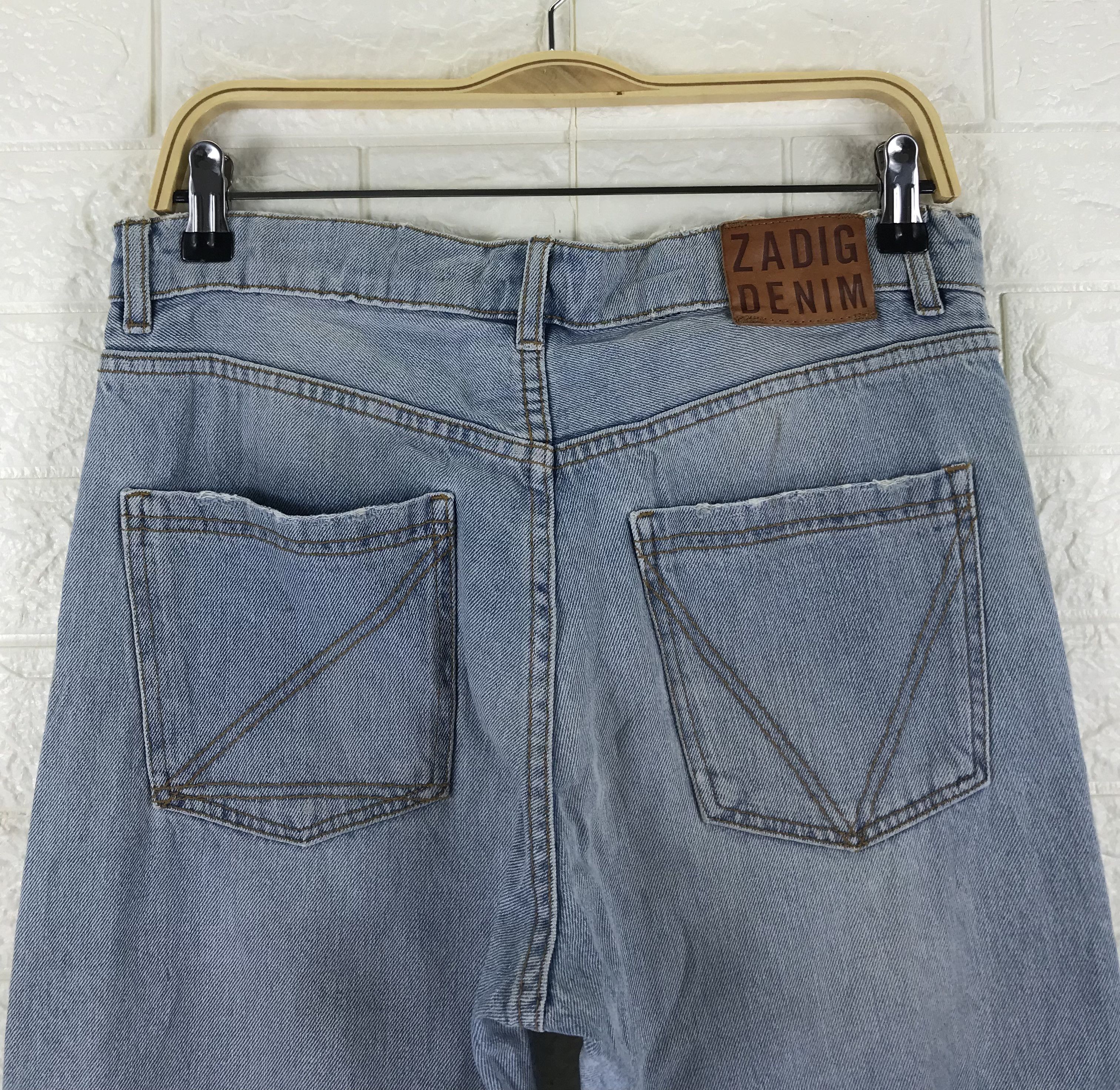 Zadig & Voltaire Zadig & Voltaire Buttons Fly Distressed Jeans Size US 31 - 8 Thumbnail