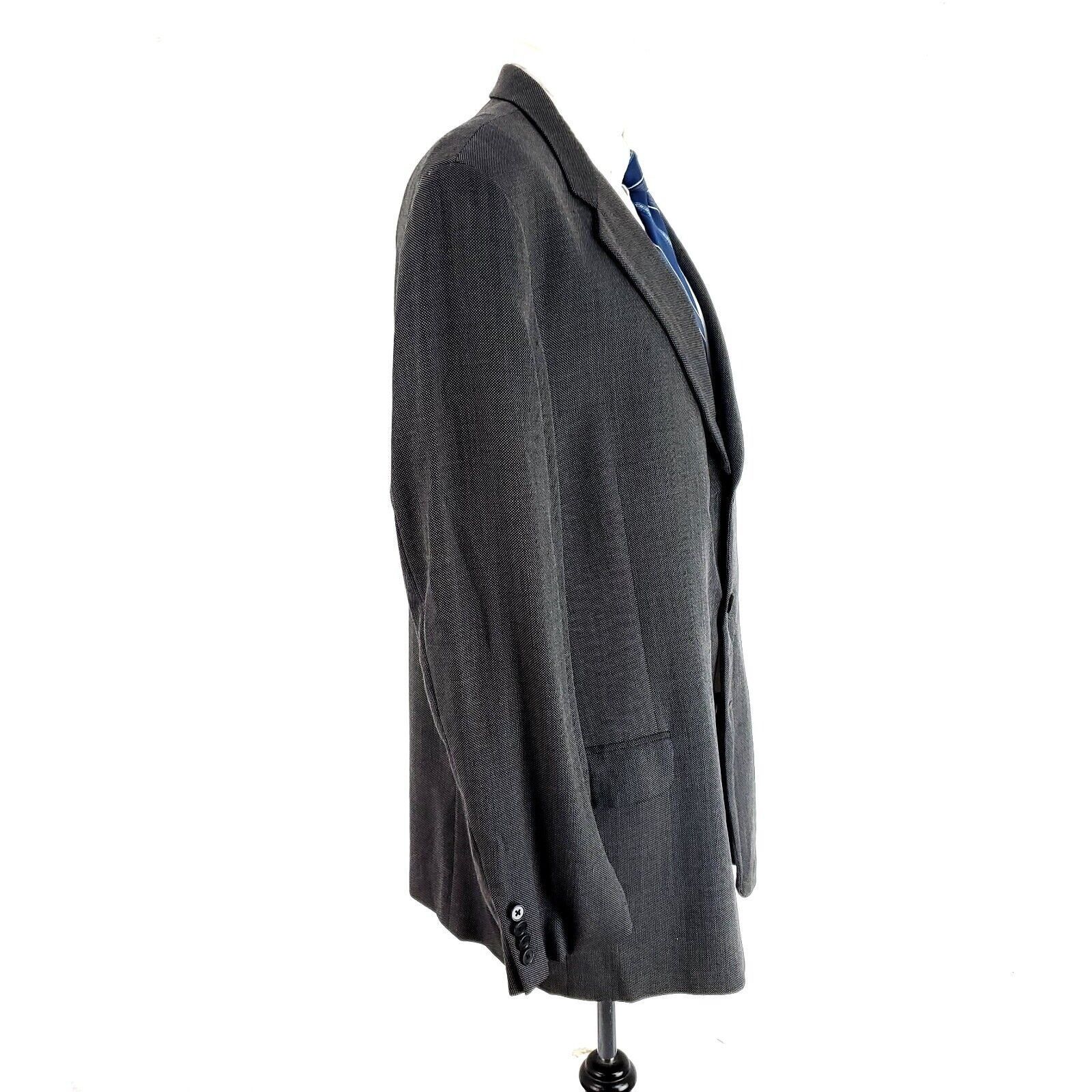 Joseph Abboud Joseph Abboud Nordstrom Heavy Wool 3 Button Suit Jacket 46L Size 46L - 6 Thumbnail