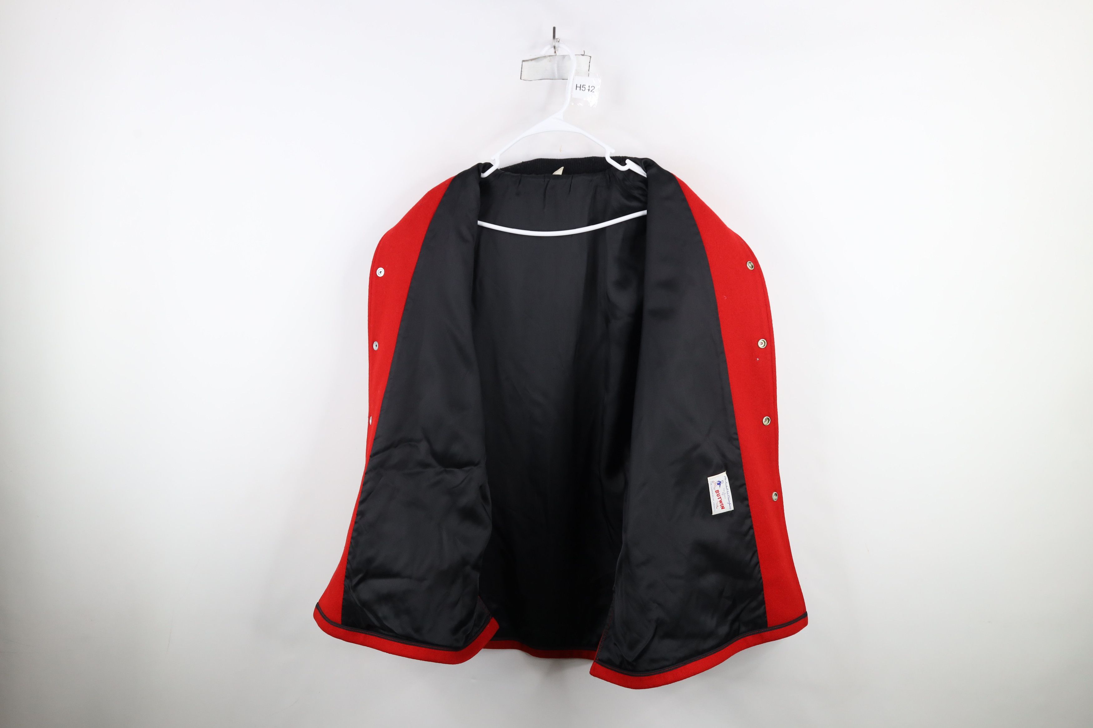 Vintage Vintage 50s 60s Butwin Wool Varsity Letterman Jacket Red USA Size US XL / EU 56 / 4 - 9 Thumbnail
