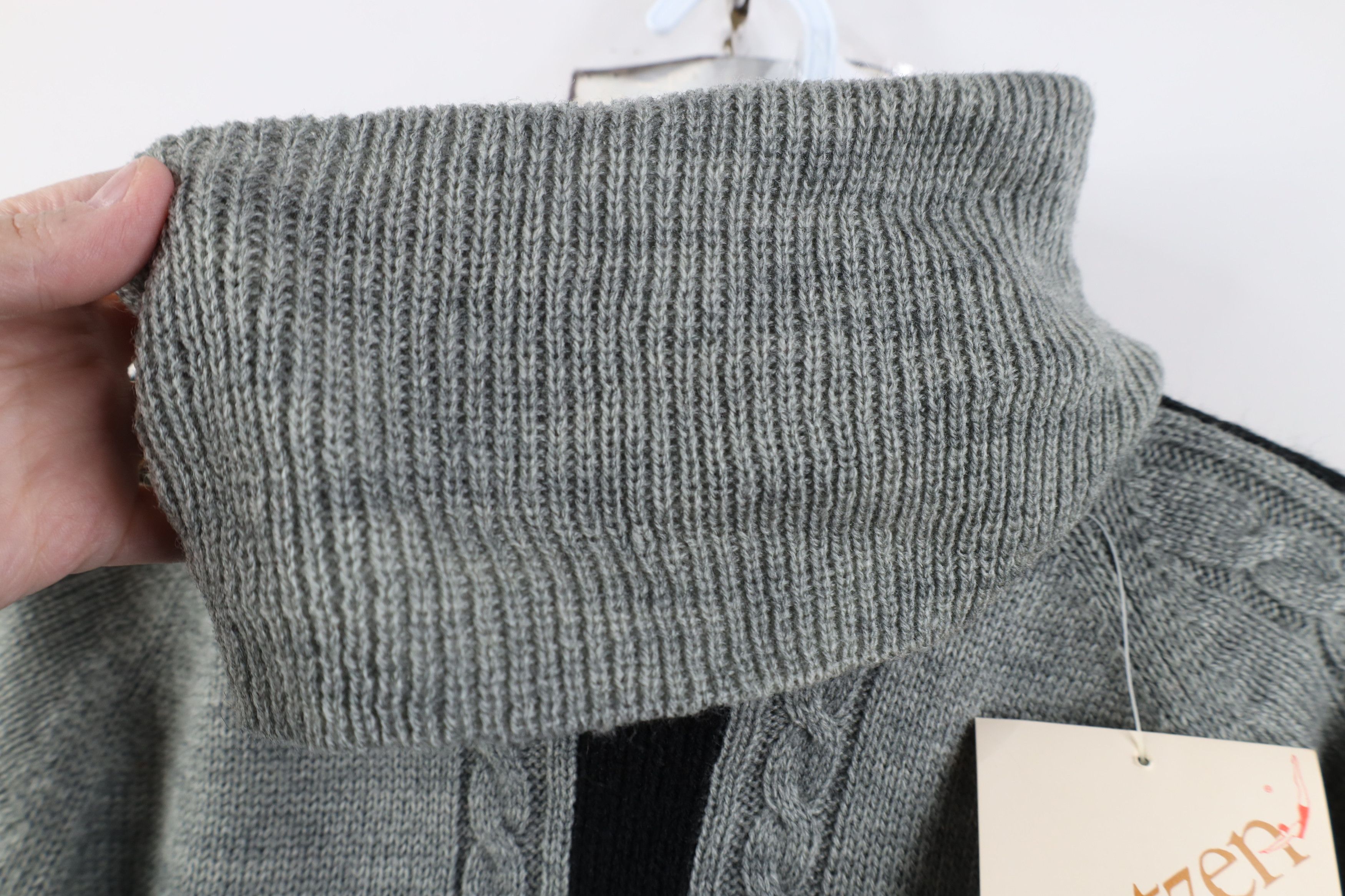 Vintage Deadstock Vintage 70s Streetwear Knit Turtleneck Sweater Size L / US 10 / IT 46 - 5 Thumbnail