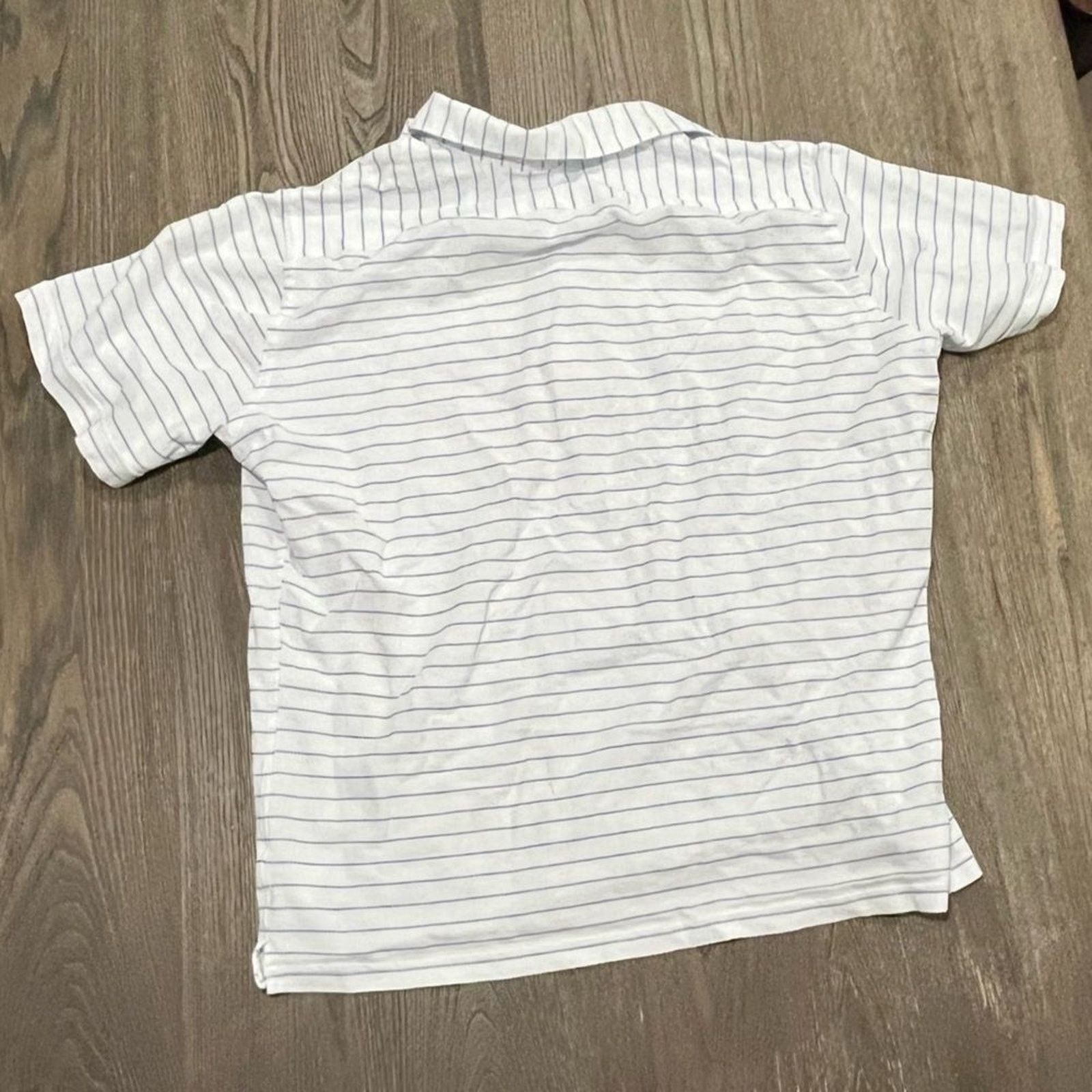 Saks Fifth Avenue Saks Fifth Avenue Mens XXL Polo Shirt Striped Short Sleeve Size US XXL / EU 58 / 5 - 4 Thumbnail