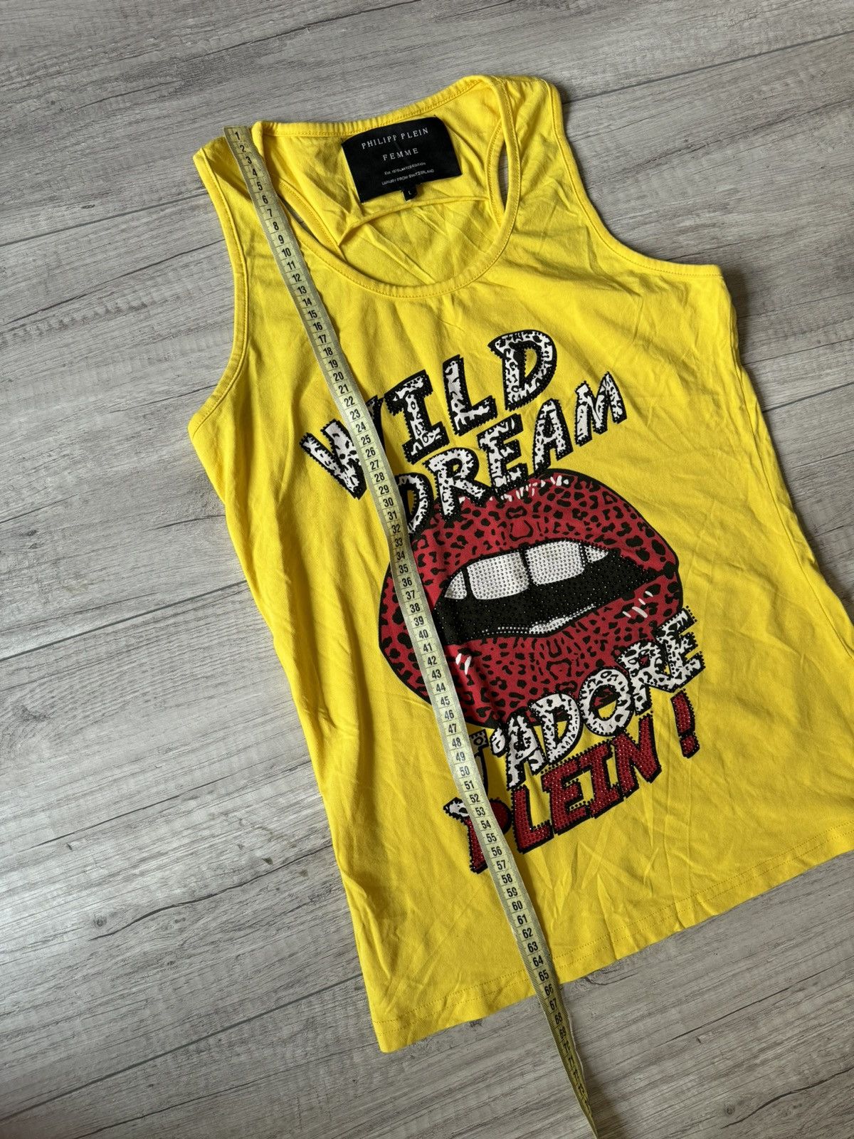 Philipp Plein Philipp Plein Wild Dream J'adore Plein Lips & Strass tee Size M / US 6-8 / IT 42-44 - 6 Thumbnail