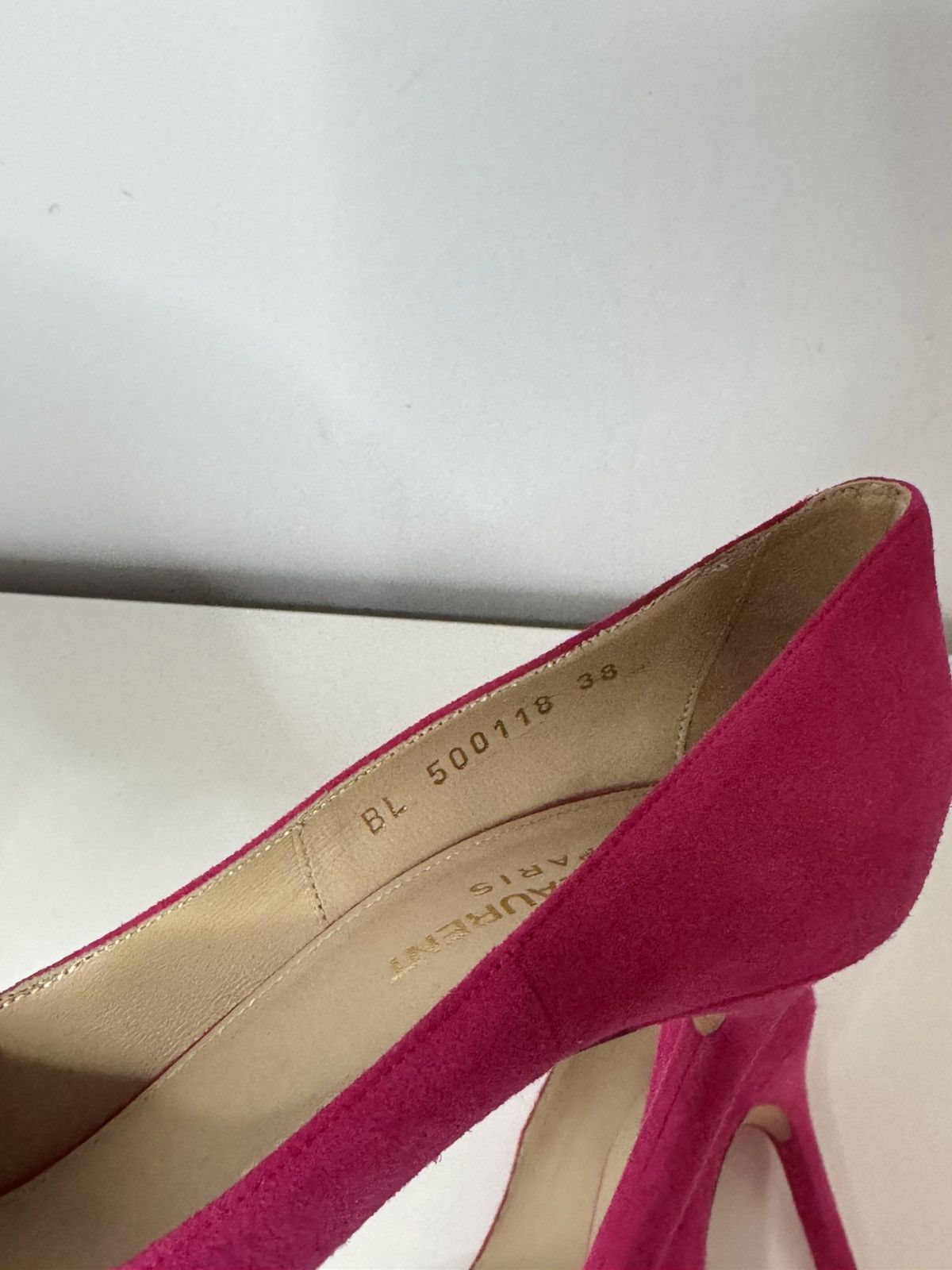 Yves Saint Laurent Saint Laurent Suede Heels Size US 8 / IT 38 - 4 Thumbnail