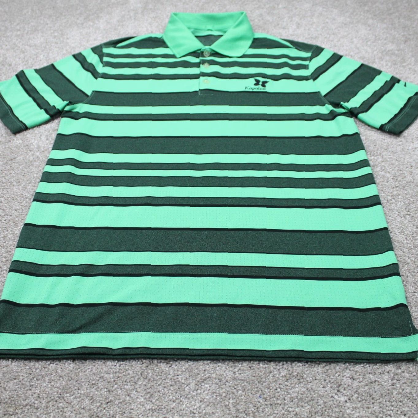 Nike Nike Golf Tour Performance Polo Shirt Mens Medium Green 100% Polyester S/S Pullover Logo Cap Kapalua Size US M / EU 48-50 / 2 - 2 Thumbnail