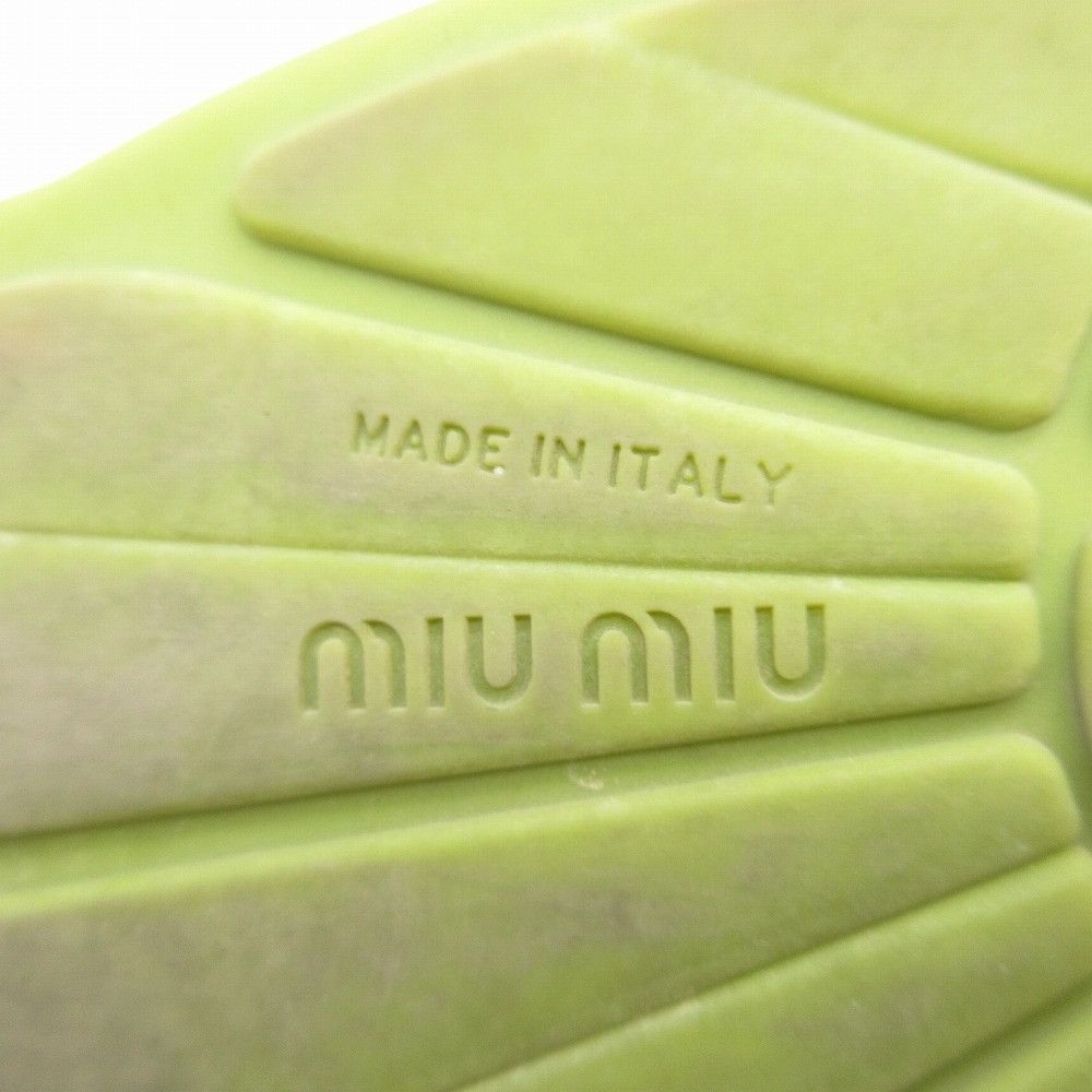 Miu Miu SS17 Brat Green Slides Size US 8 / IT 38 - 3 Thumbnail