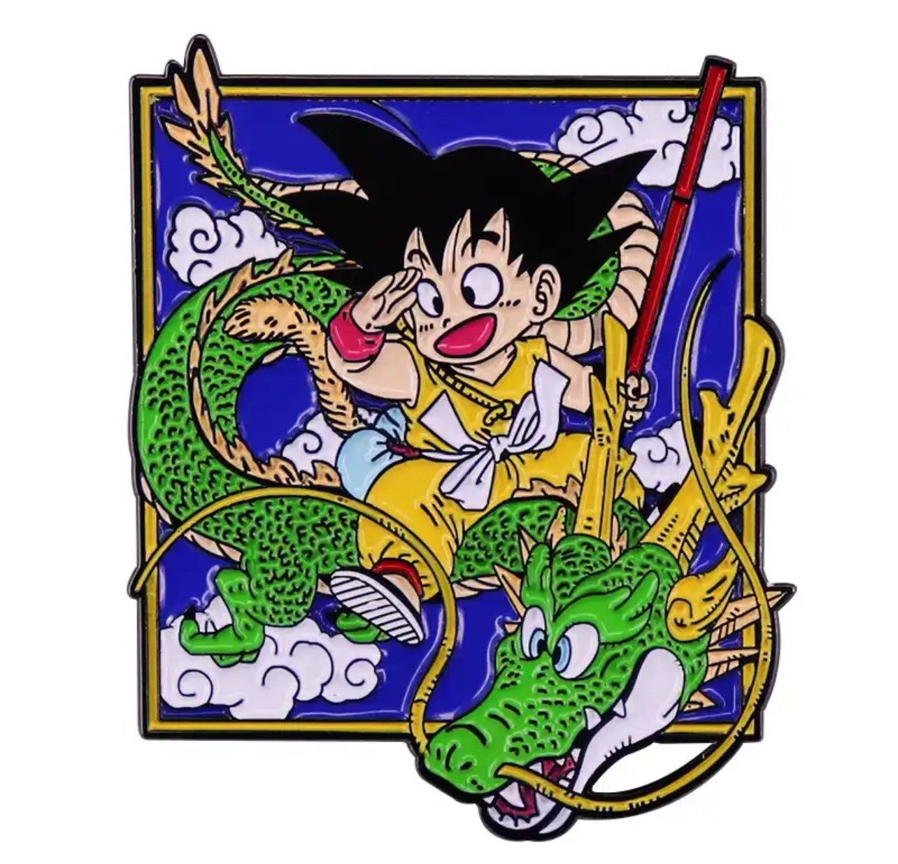 Vintage Enamel Pin Hero With Green Dragon Master Size ONE SIZE - 1 Thumbnail