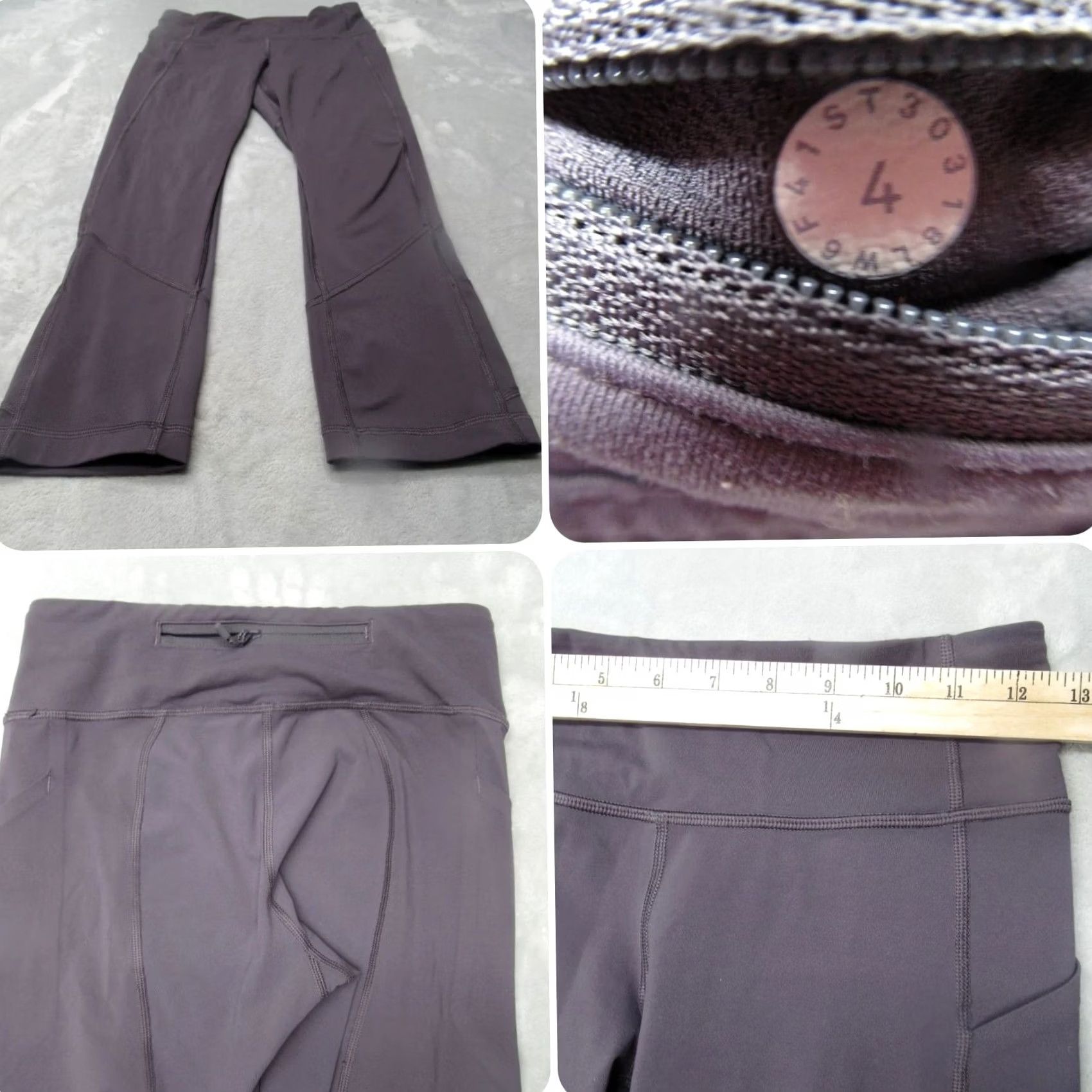 Lululemon Lululemon Legging Womens 4 Purple Pace Rival Crop Stash Pocket Pull on Size 27" / US 4 / IT 40 - 2 Thumbnail