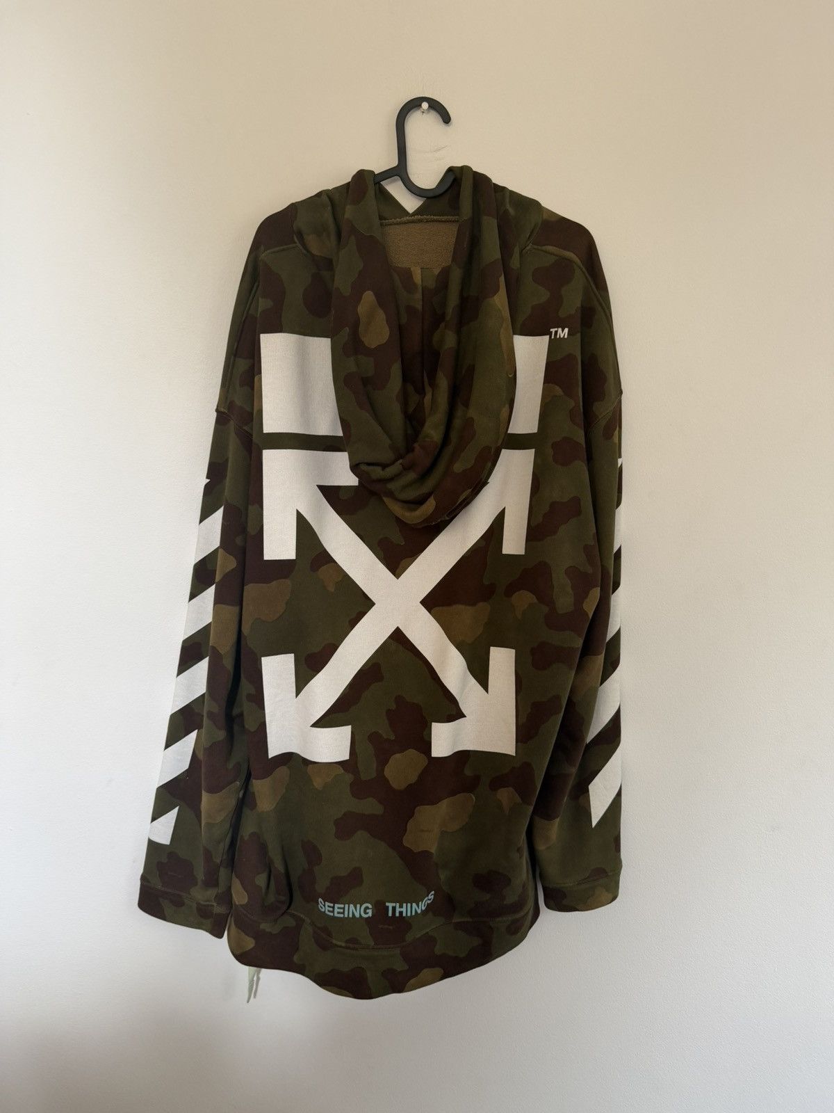 Off-White Off White Camouflage Hoodie Size US XL / EU 56 / 4 - 3 Thumbnail