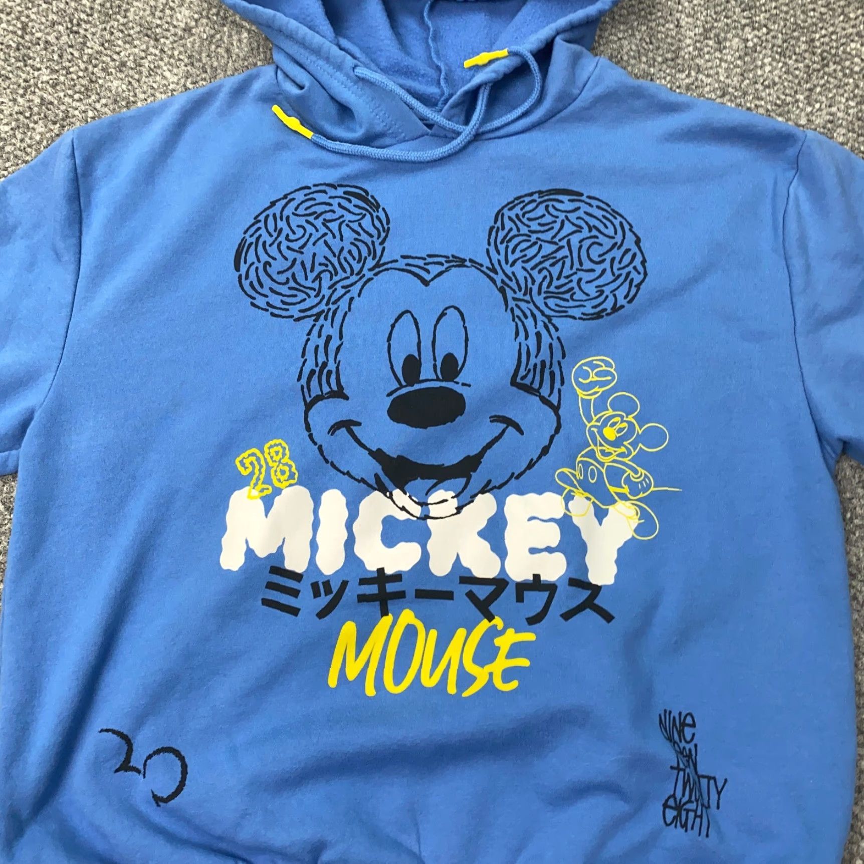 Disney Disney Mickey Mouse Hoodie Sweatshirt Womens Large Blue Hooded Size L / US 10 / IT 46 - 2 Thumbnail