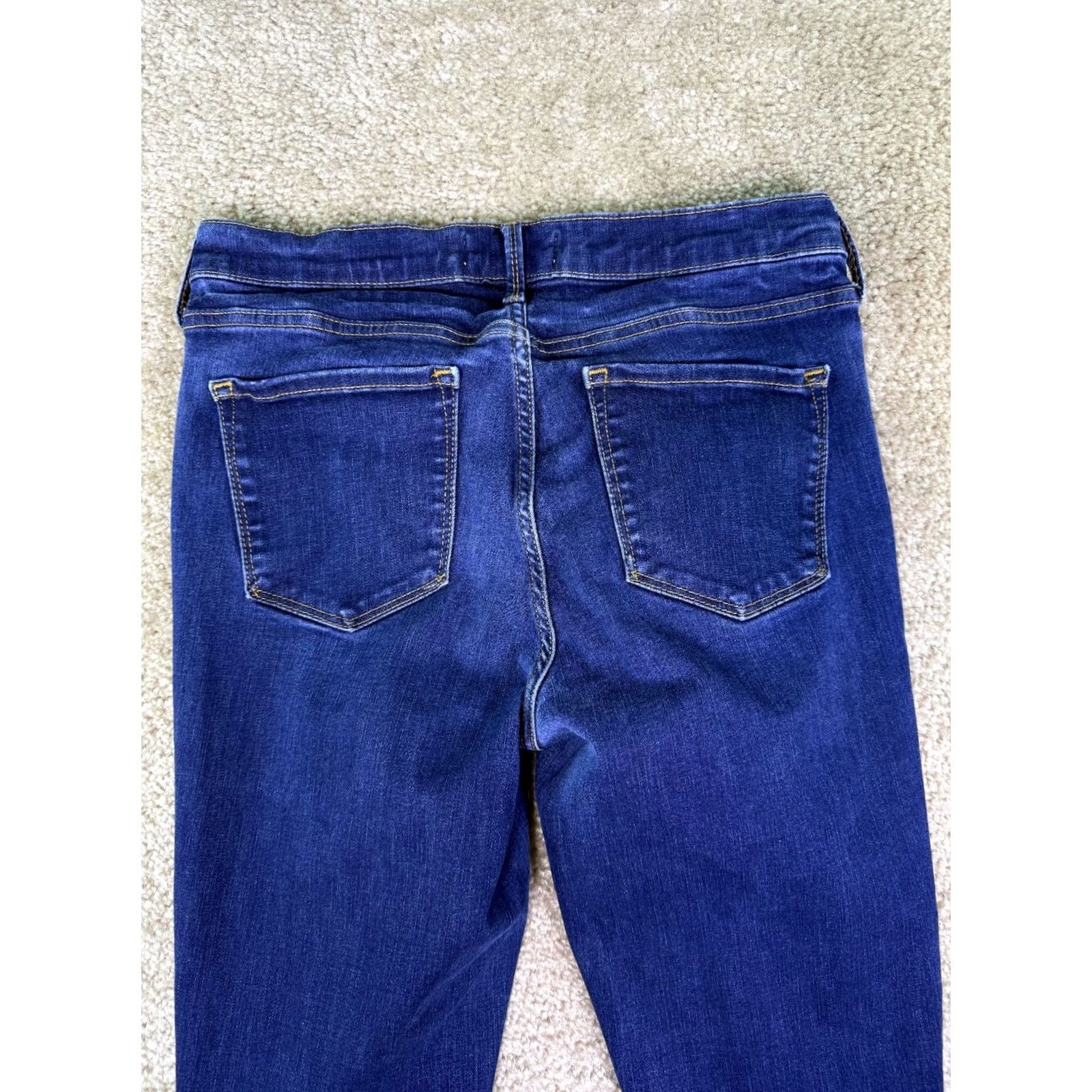 Gap Gap 1969 Womens Blue Denim Jeans Skinny Mid Rise 30R 30 Regular Size 30" / US 8 / IT 44 - 5 Thumbnail