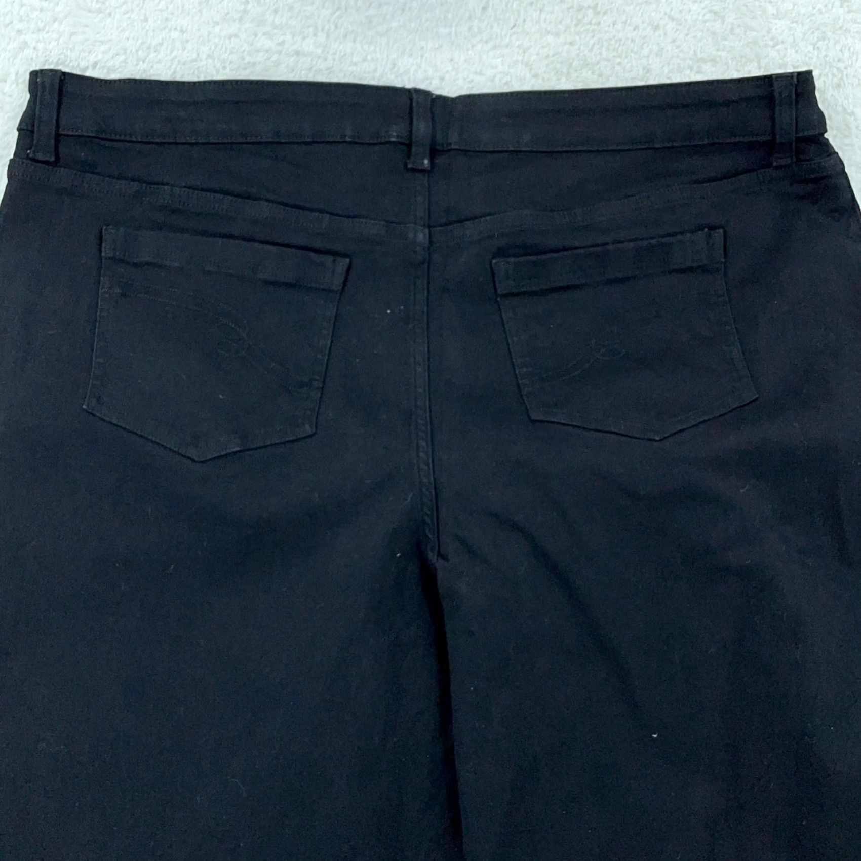 Vintage Women With Control Jeans Petite Black Bootcut Stretch Fits 42x27 Adult 22W Size 40" / US 18 - 3 Thumbnail