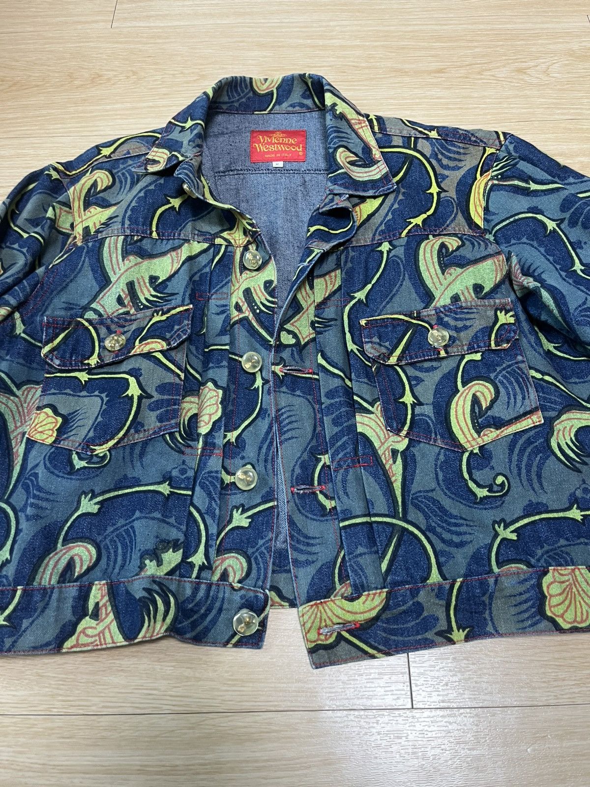Vivienne Westwood Vivienne westwood Grand hotel paisley Printing denim jacket Size US M / EU 48-50 / 2 - 3 Thumbnail