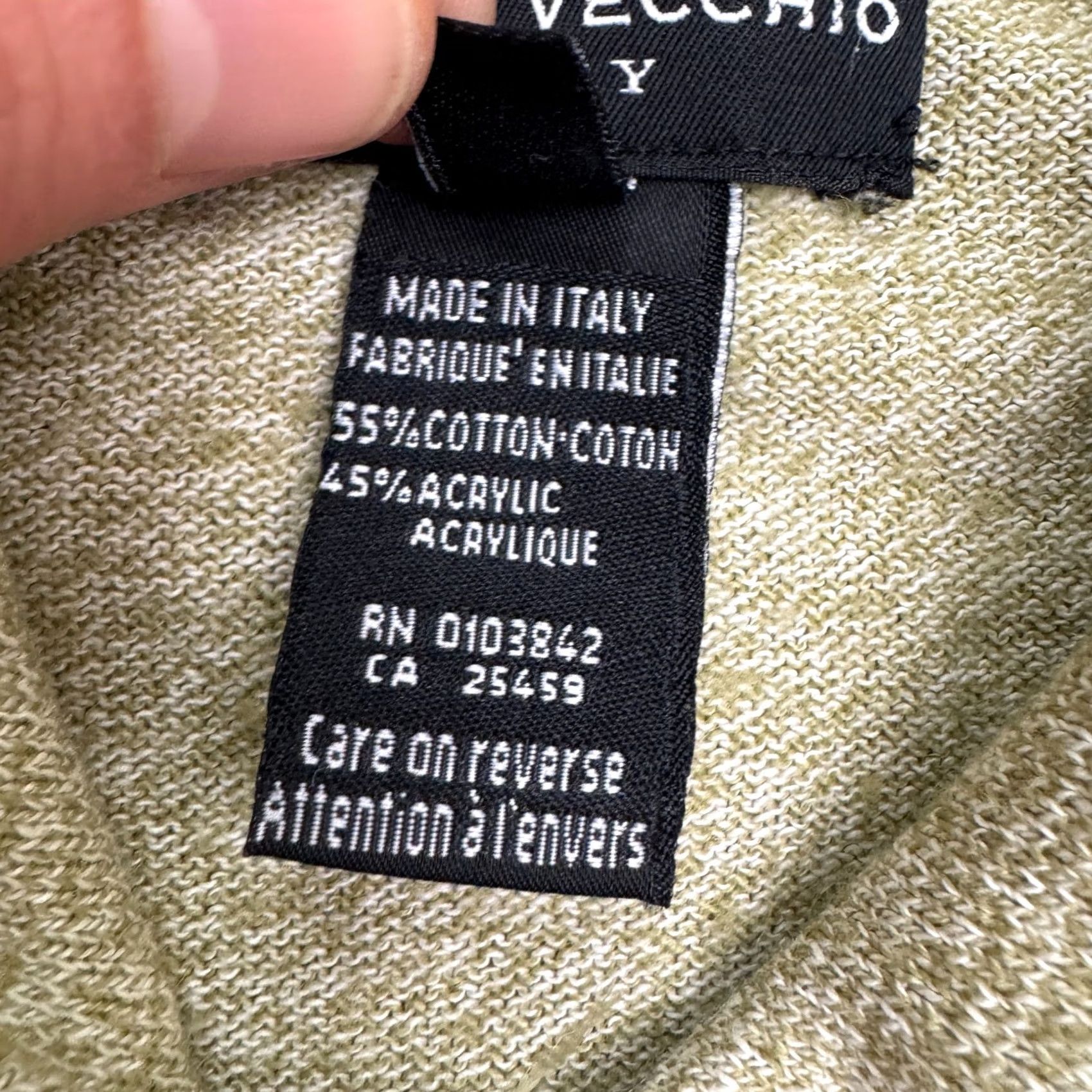 Vintage Ponte Vecchio Polo Shirt Mens L Marled Sage Green Short Sleeve Knit Classic, Designer, Preppy Size US L / EU 52-54 / 3 - 7 Thumbnail