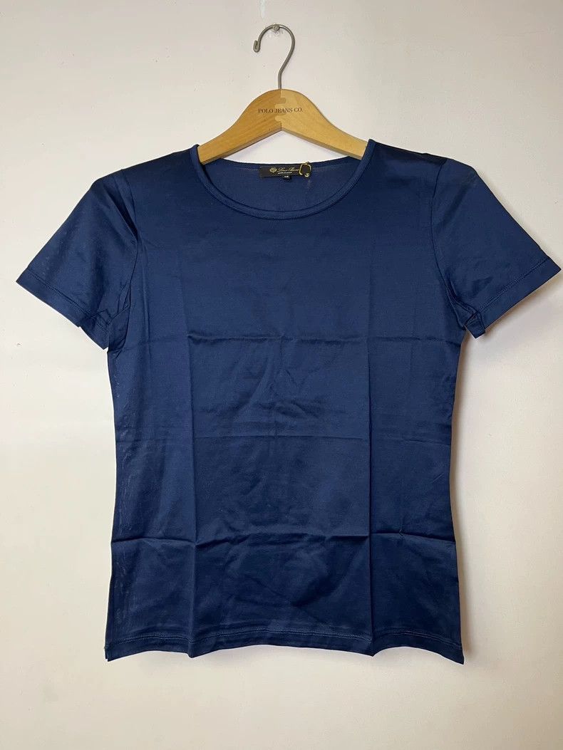Loro Piana LORO PIANA Lady's short-sleeved T-shirt Size L / US 10 / IT 46 - 4 Thumbnail