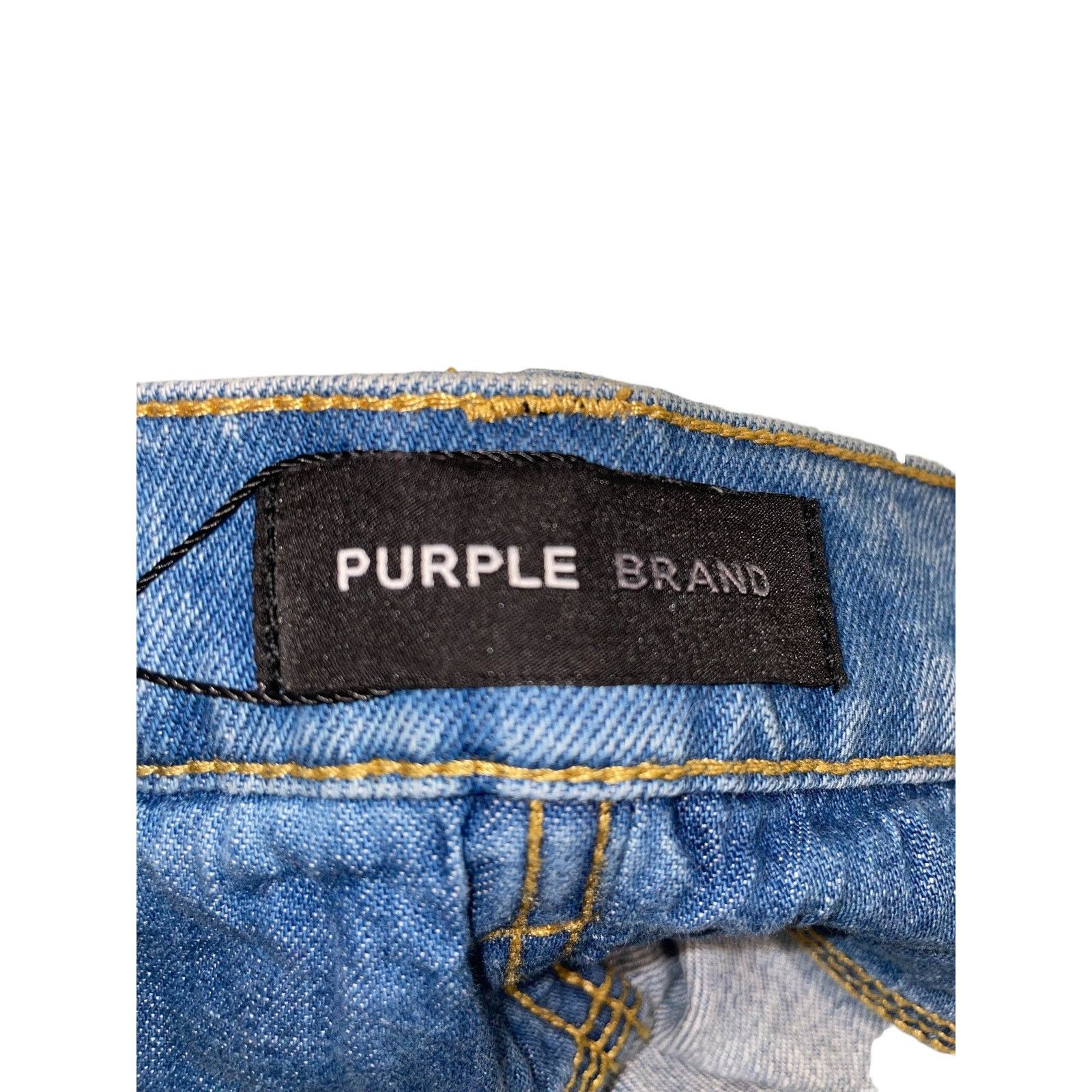 Purple Brand Purple Brand Light Wash Ripped Jeans Size US 38 / EU 54 - 3 Thumbnail