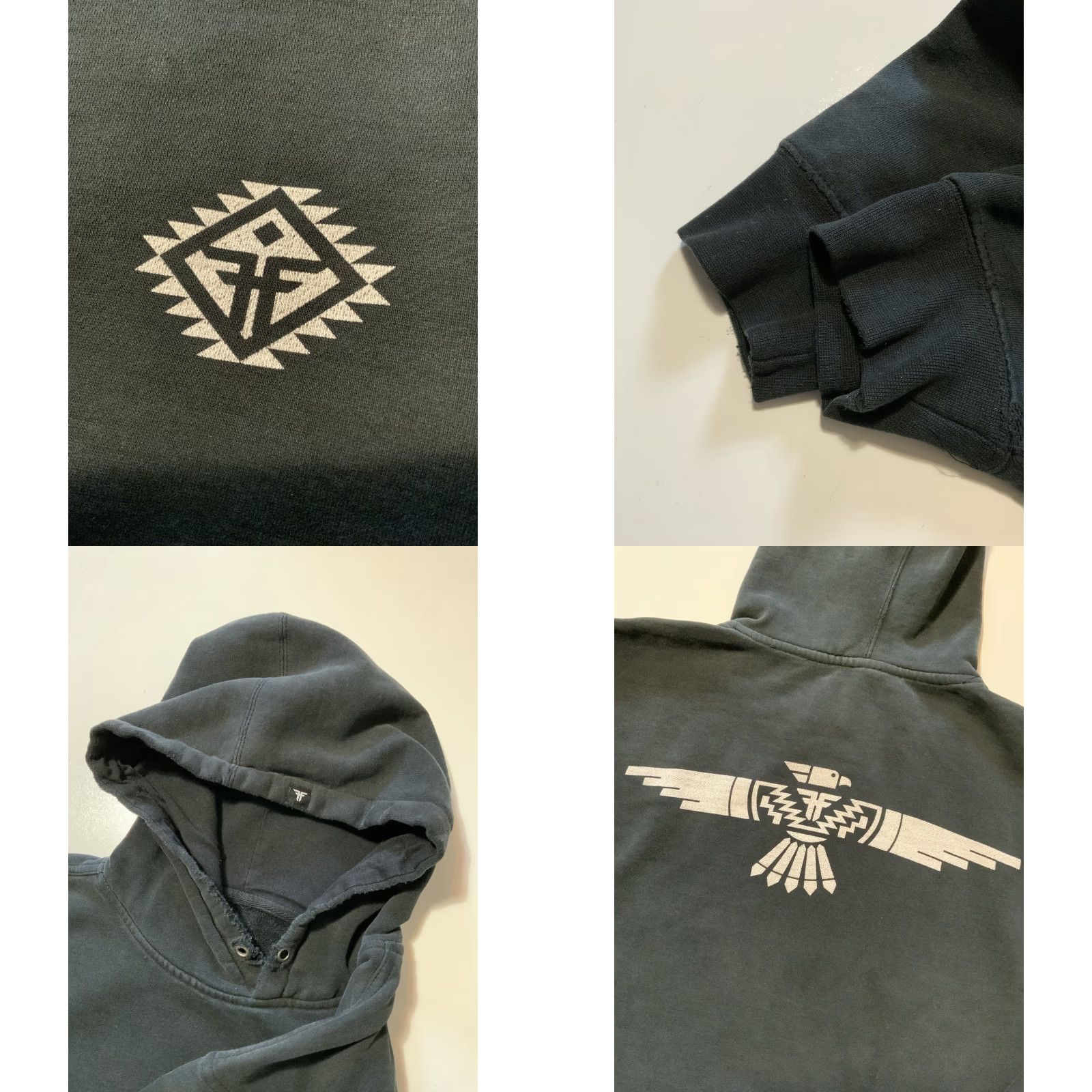 Vintage Y2K Fallen Skateboards Thunderbird Black Fleece Graphic Pullover Hoodie M Men Hoodie Pullover Black Skateboarding Distressed Size US M / EU 48-50 / 2 - 8 Thumbnail