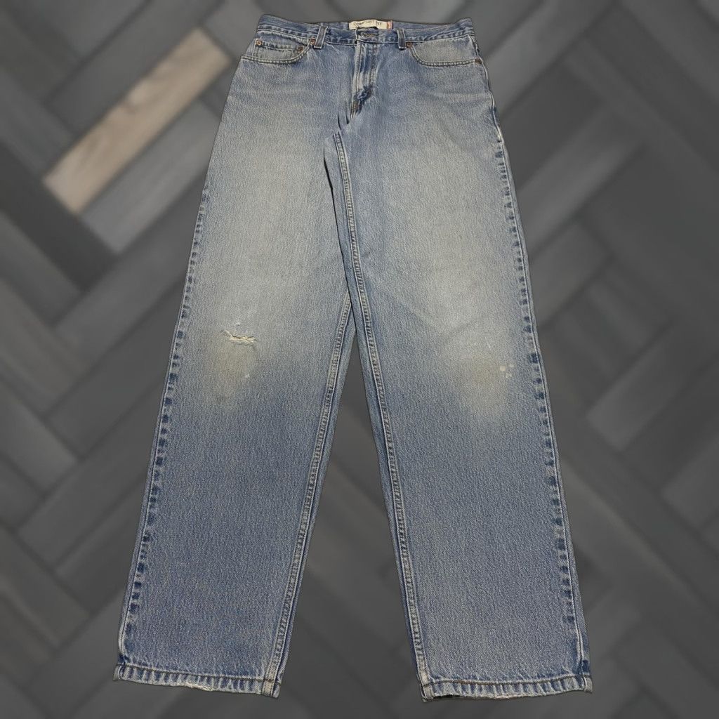 Levi's VINTAGE Levi's 560 Jeans Mens 34x36 Blue Comfort Fit Relaxed Tapered Leg Distressed Size US 34 / EU 50 - 1 Thumbnail