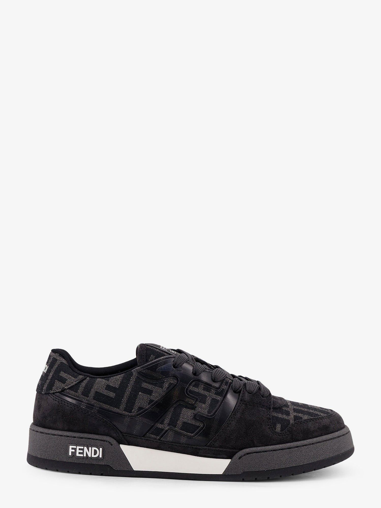 Fendi Fendi Match Sneakers In Ff Jacquard Fabric And Suede Size US 7 / EU 40 - 1 Thumbnail