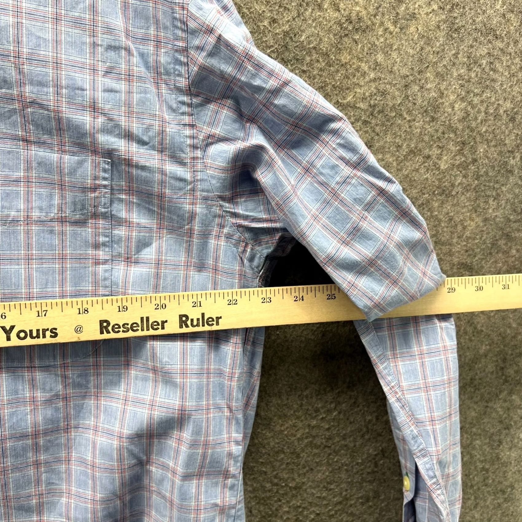 Tommy Hilfiger VINTAGE Tommy Hilfiger Shirt Mens Small Blue Pink Button Down Plaid Pocket 90s Size US S / EU 44-46 / 1 - 7 Thumbnail