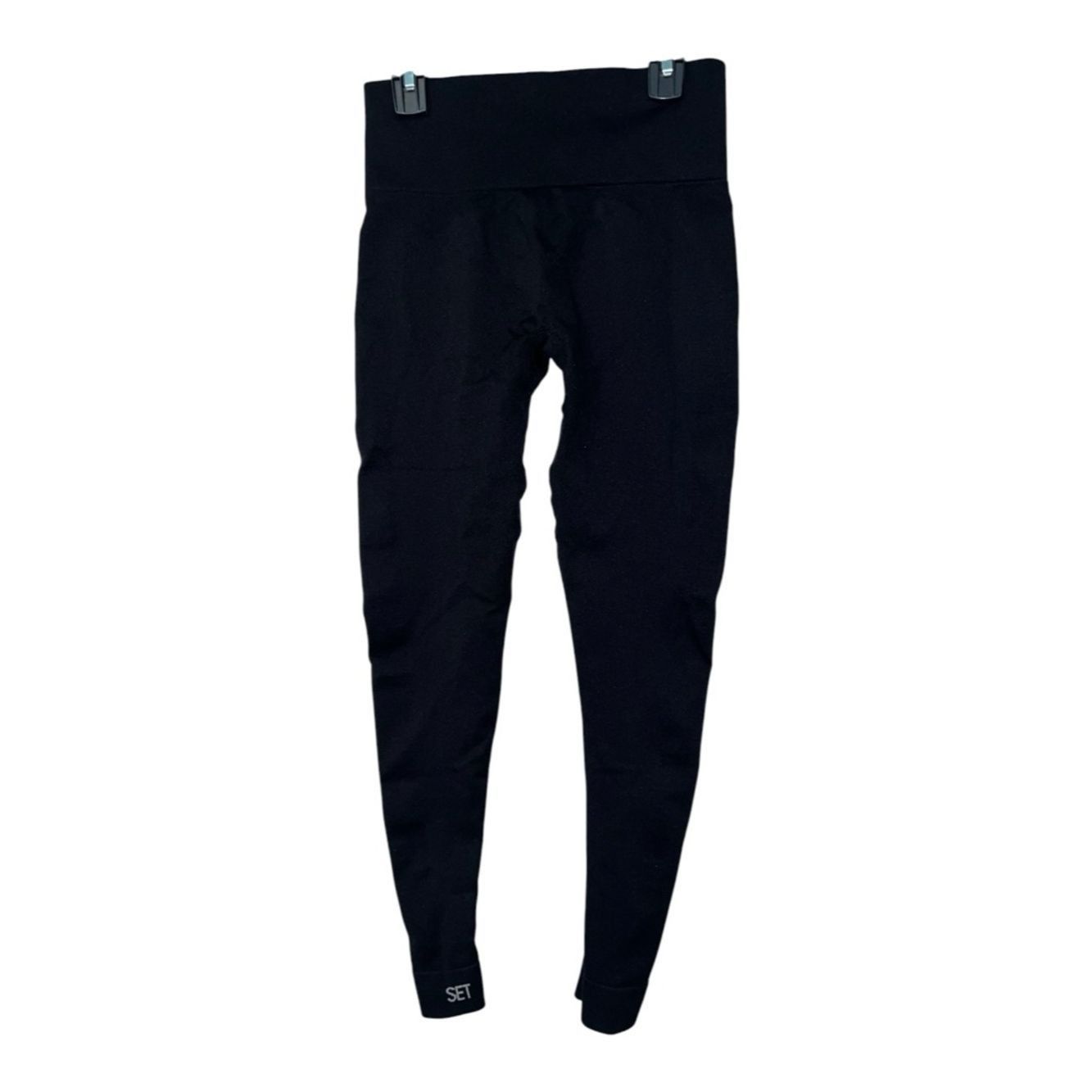 Other SET ACTIVE Black Seamless Leggings – Size M – NWOT Size 24" / US 00 / IT 34 - 2 Thumbnail