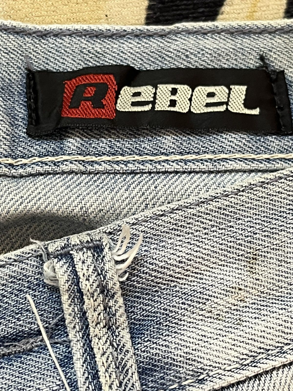 Rebel8 Vintage Rebel Faded Grunge Slim Fit Denim Size US 32 / EU 48 - 9 Thumbnail