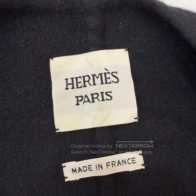 Hermes Hermes Black Cocoon Shaped Cashmere Coat Size XS / US 0-2 / IT 36-38 - 4 Thumbnail