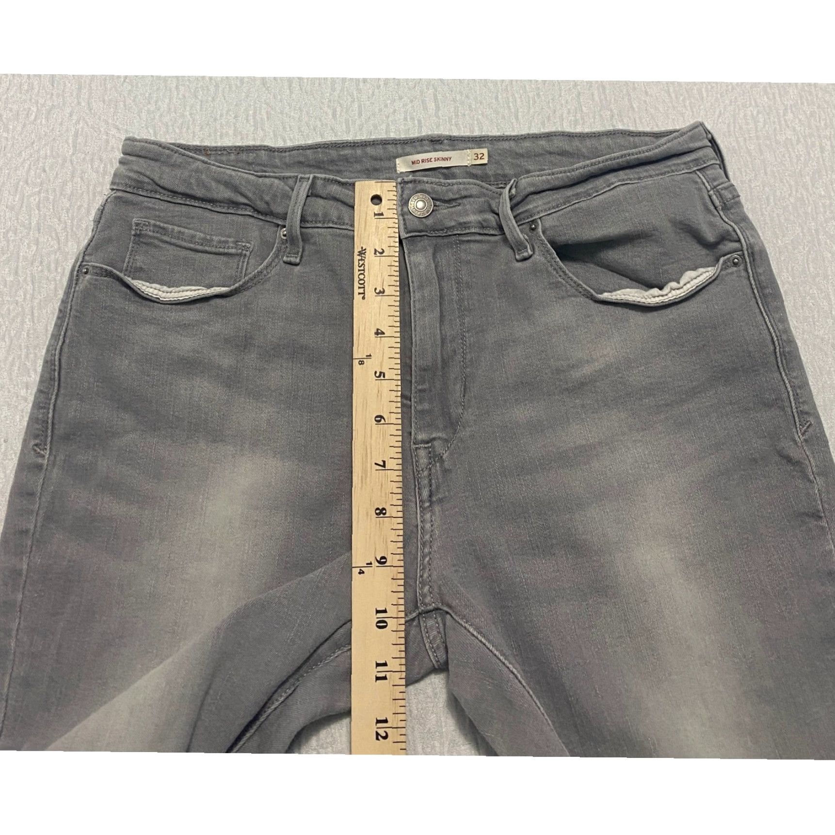 Levi's Levi's Jeans Slim Skinny Women's Size 32 Gray Denim Comfort Stretch Size 24" / US 00 / IT 34 - 7 Thumbnail