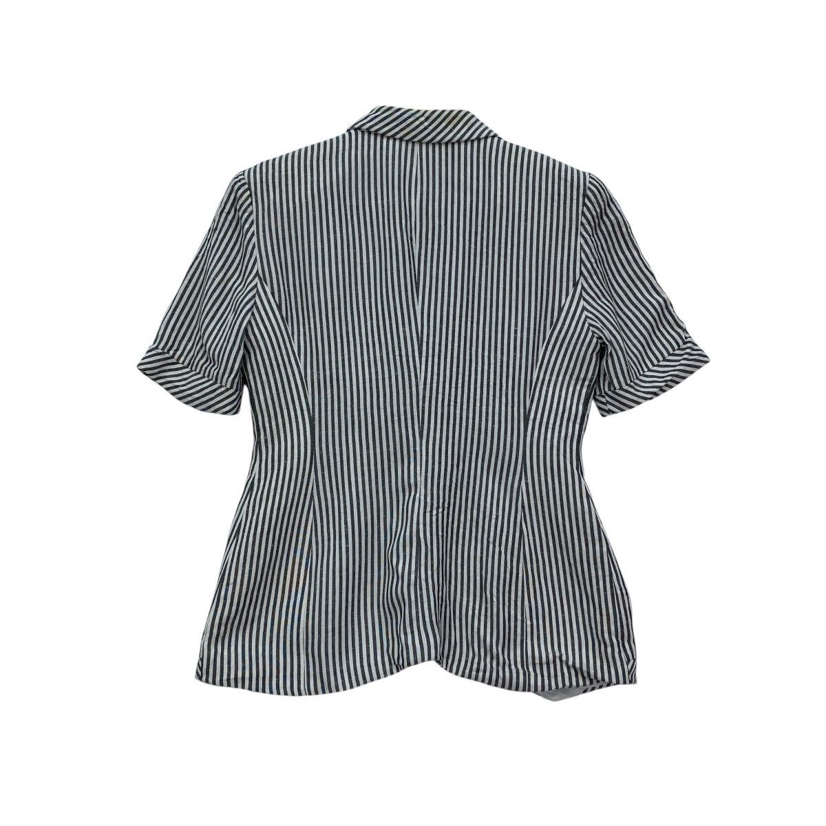 Christian Dior Monsieur 🔥Vintage Cristian Dior Stripes Single BUtton Shirt Jacket Size M / US 6-8 / IT 42-44 - 2 Thumbnail