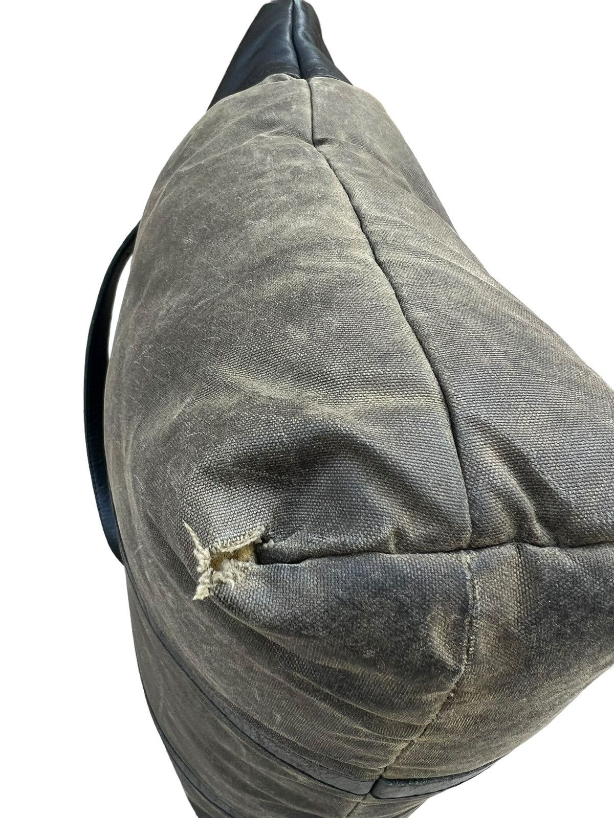 Billykirk Vintage Billykirk Handmade Distress Waxed Canvas Leather Bag Size ONE SIZE - 11 Thumbnail