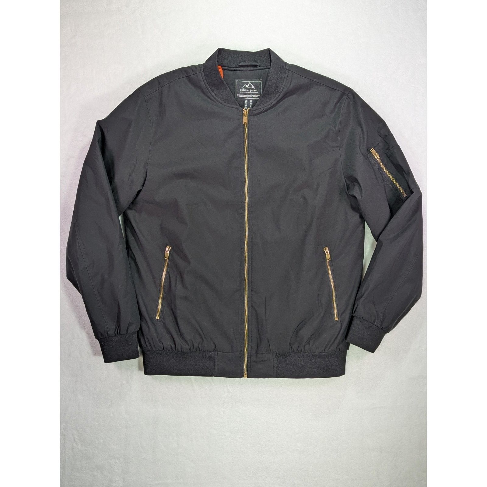 Other Magcomsen Men's M Black Bomber Jacket Quilted Orange Size US M / EU 48-50 / 2 - 1 Thumbnail