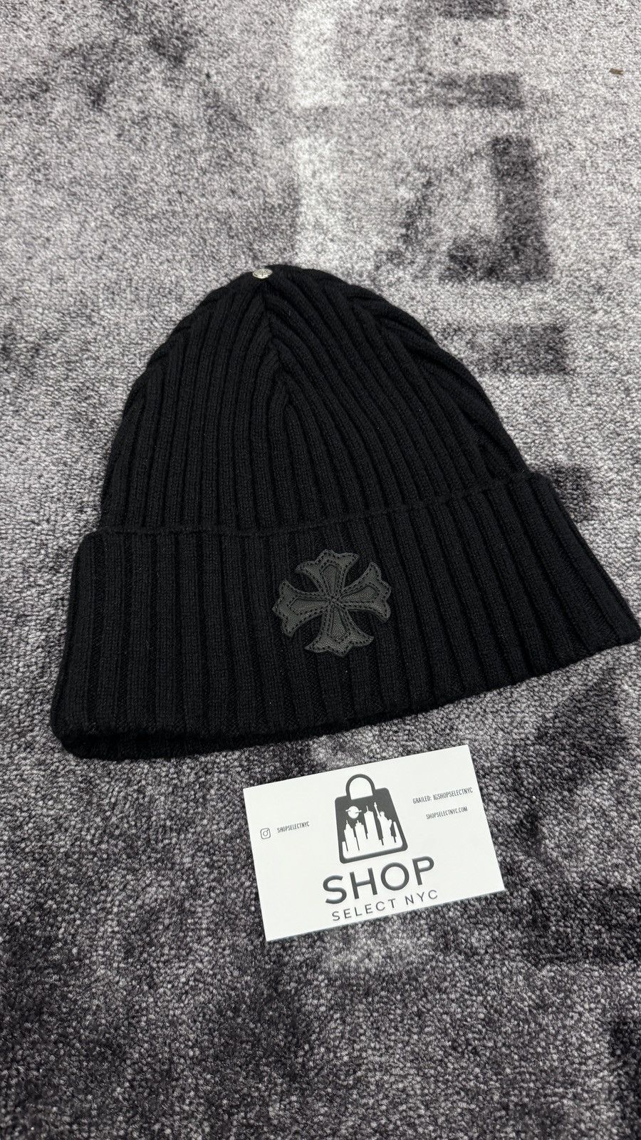 Chrome Hearts BRAND NEW CHROME HEARTS PLUS PATCH CASHMERE BEANIE Size ONE SIZE - 1 Thumbnail