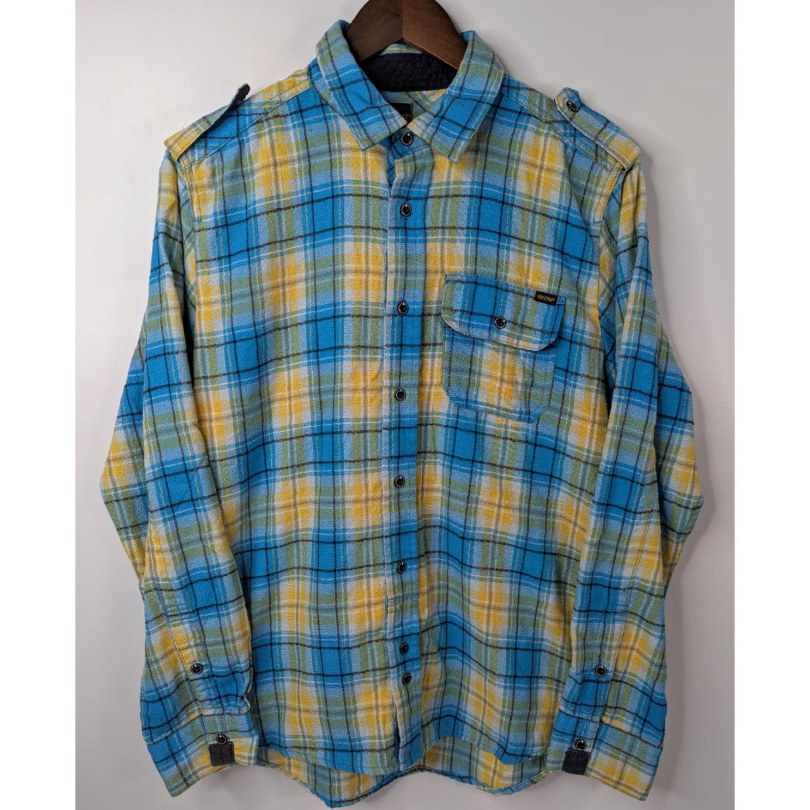 Volcom Volcom Button-Up Shirt Small Blue Plaid Flannel Workwear Casual Tailored Size US S / EU 44-46 / 1 - 2 Thumbnail