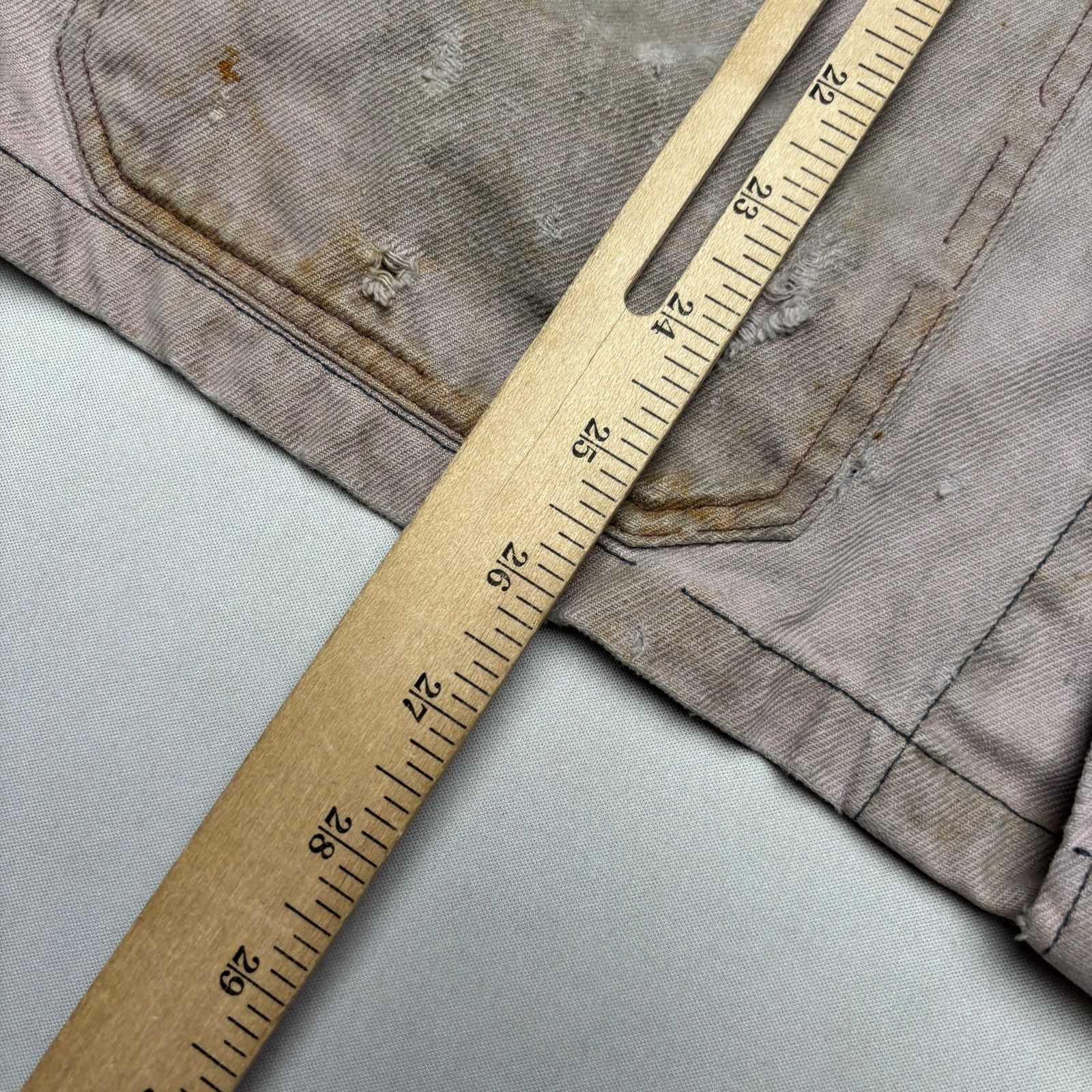 Vintage Vintage French Workwear Chore Jacket Faded Distressed Men XL Size US L / EU 52-54 / 3 - 6 Thumbnail