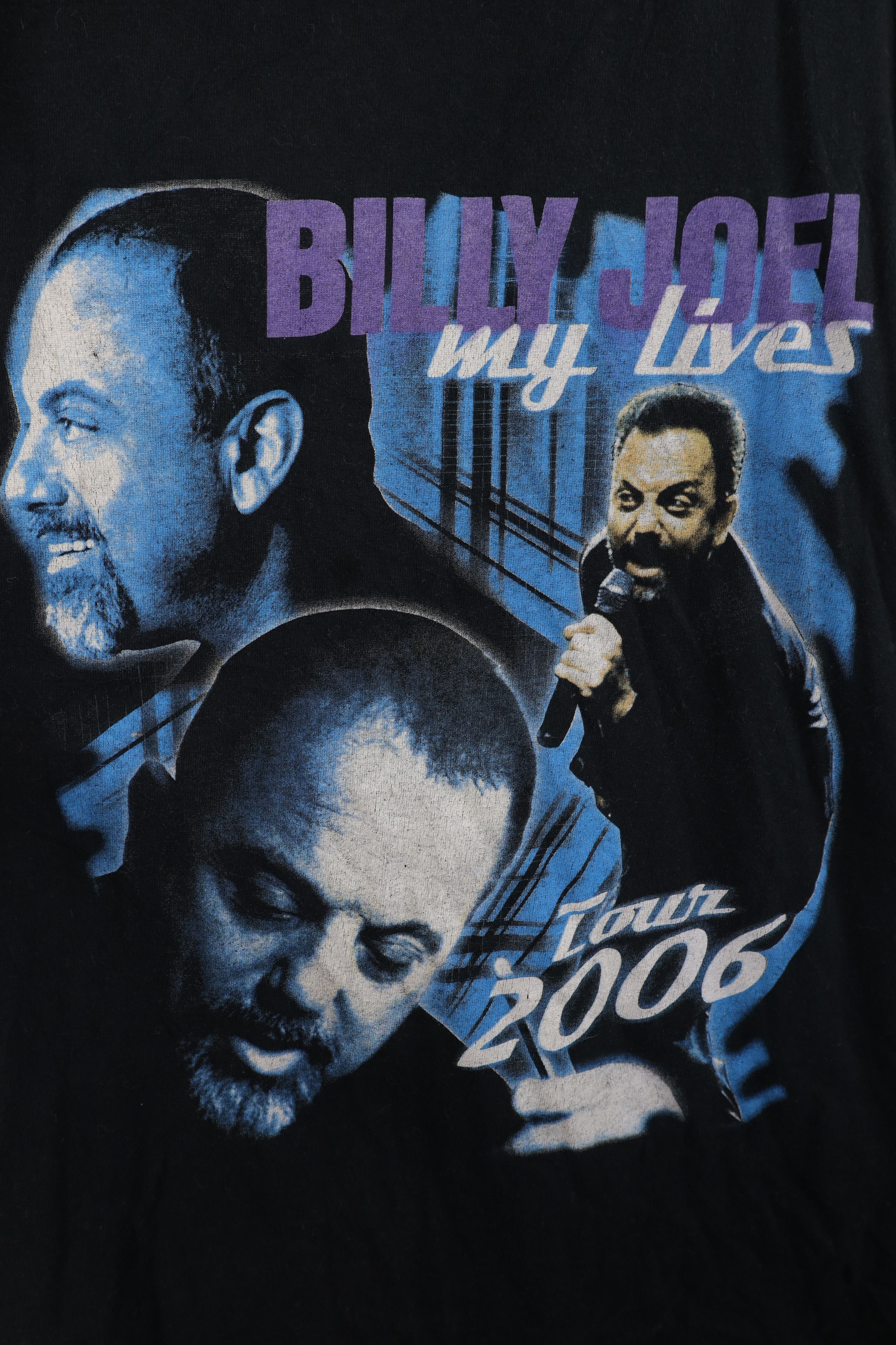 Vintage Vintage Y2K 2006 My Lives Tour Billy Joel Band T-Shirt Black Size US XL / EU 56 / 4 - 4 Thumbnail