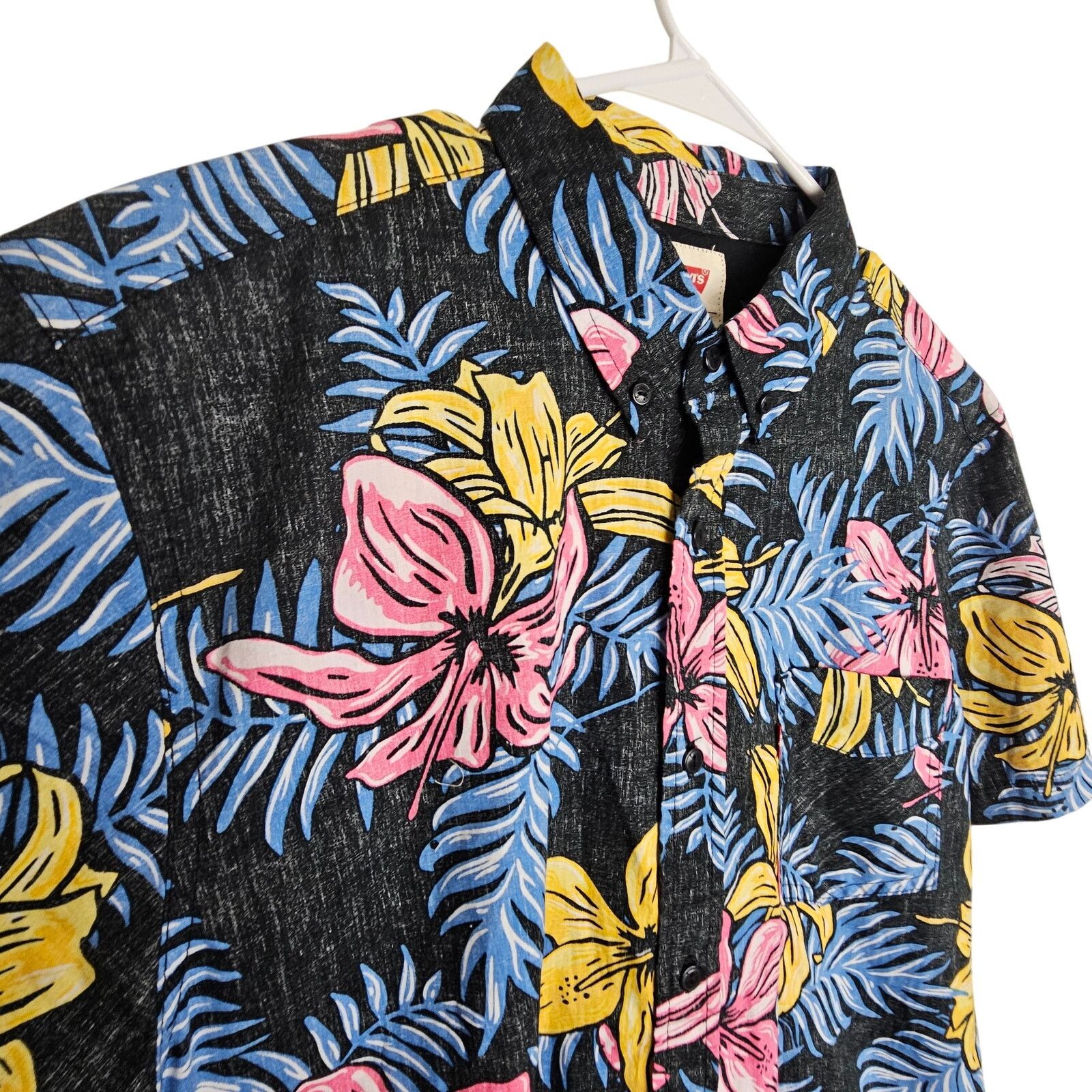 Levi's Levis Men Floral Button Down Shirt Hawaiian Tropical Resort Size US M / EU 48-50 / 2 - 5 Thumbnail