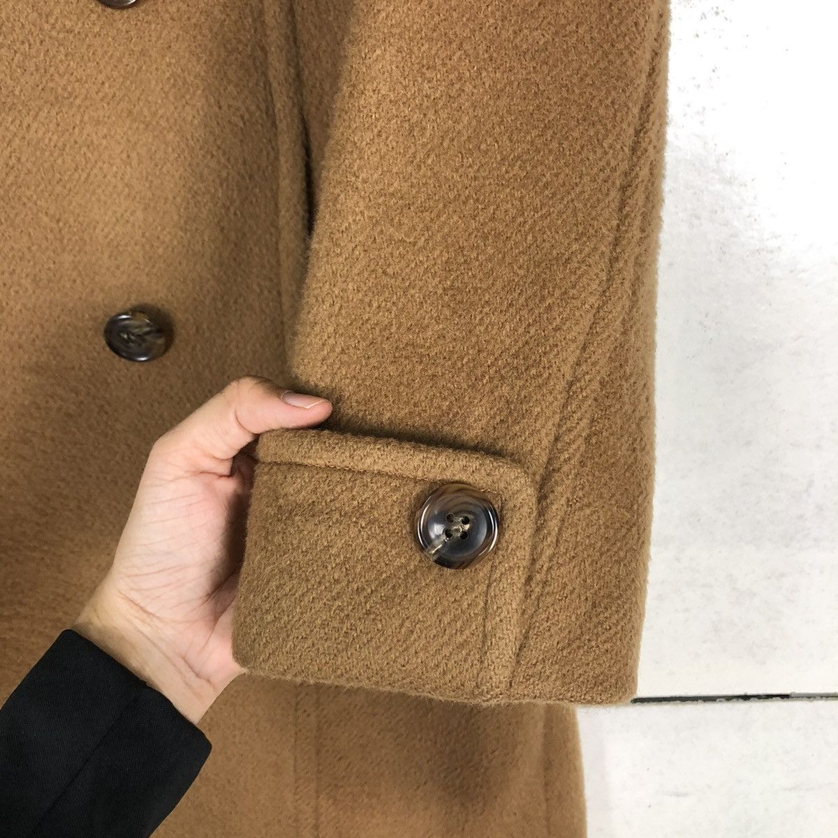 Japanese Brand 🔥VINTAGE WOOL LONG JACKET SHIPS JAPAN DOUBLE BREASTS Size M / US 6-8 / IT 42-44 - 15 Thumbnail