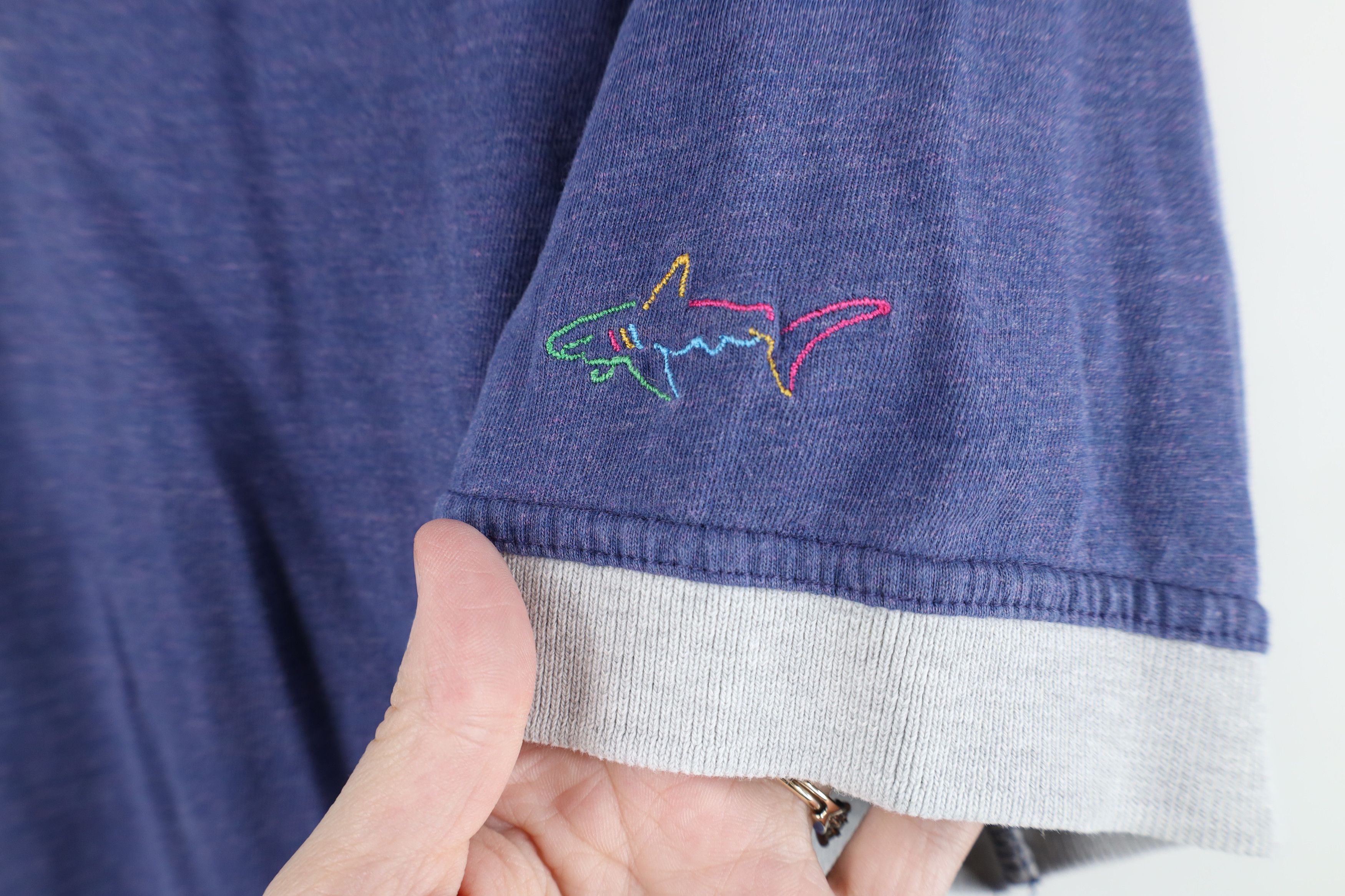 Reebok Vintage 90s Reebok Greg Norman Knit Golf Polo Shirt Blue Size US M / EU 48-50 / 2 - 4 Thumbnail