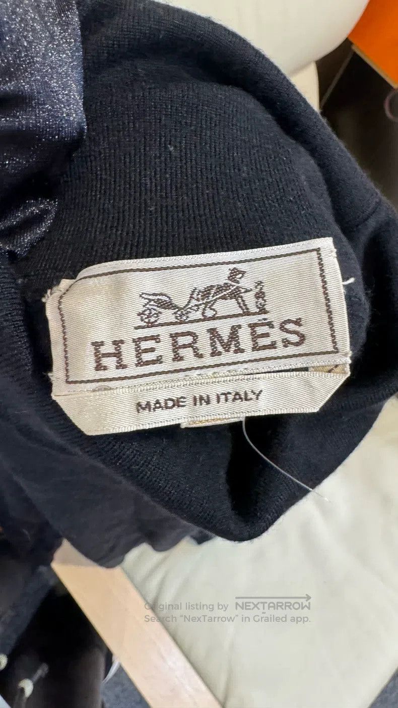 Hermes Hermes Black Knit Sweater with Wool Size US XL / EU 56 / 4 - 3 Thumbnail