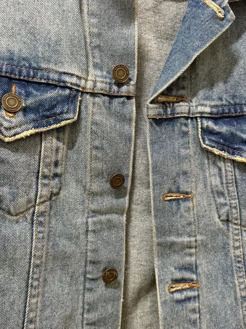 Saint Laurent Paris YSL SLP Denim Jacket with Palm Badge. Size US M / EU 48-50 / 2 - 4 Thumbnail