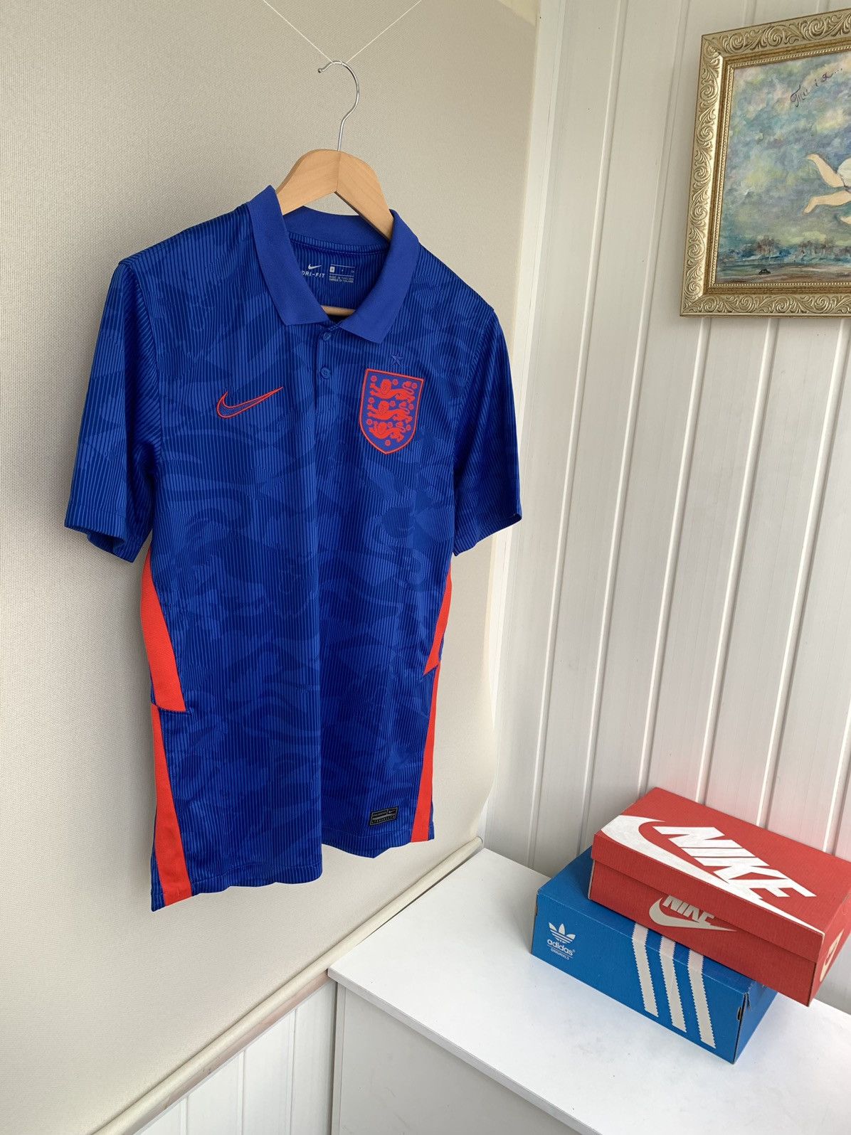 Nike Nike England 2020-2021 Away Soccer Shirt Size L Size US L / EU 52-54 / 3 - 1 Thumbnail